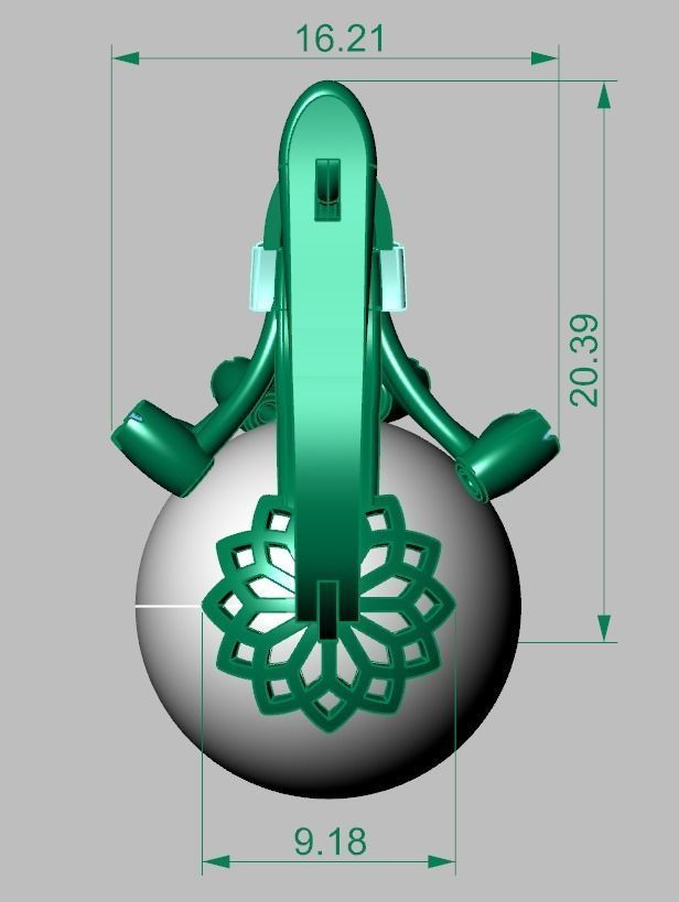 Earring model 0363-2 3D printable model8-14 3D print model_16