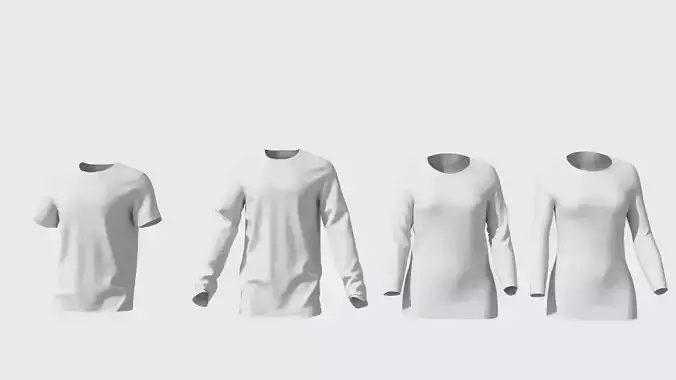 Basic simple Clothing 3D model