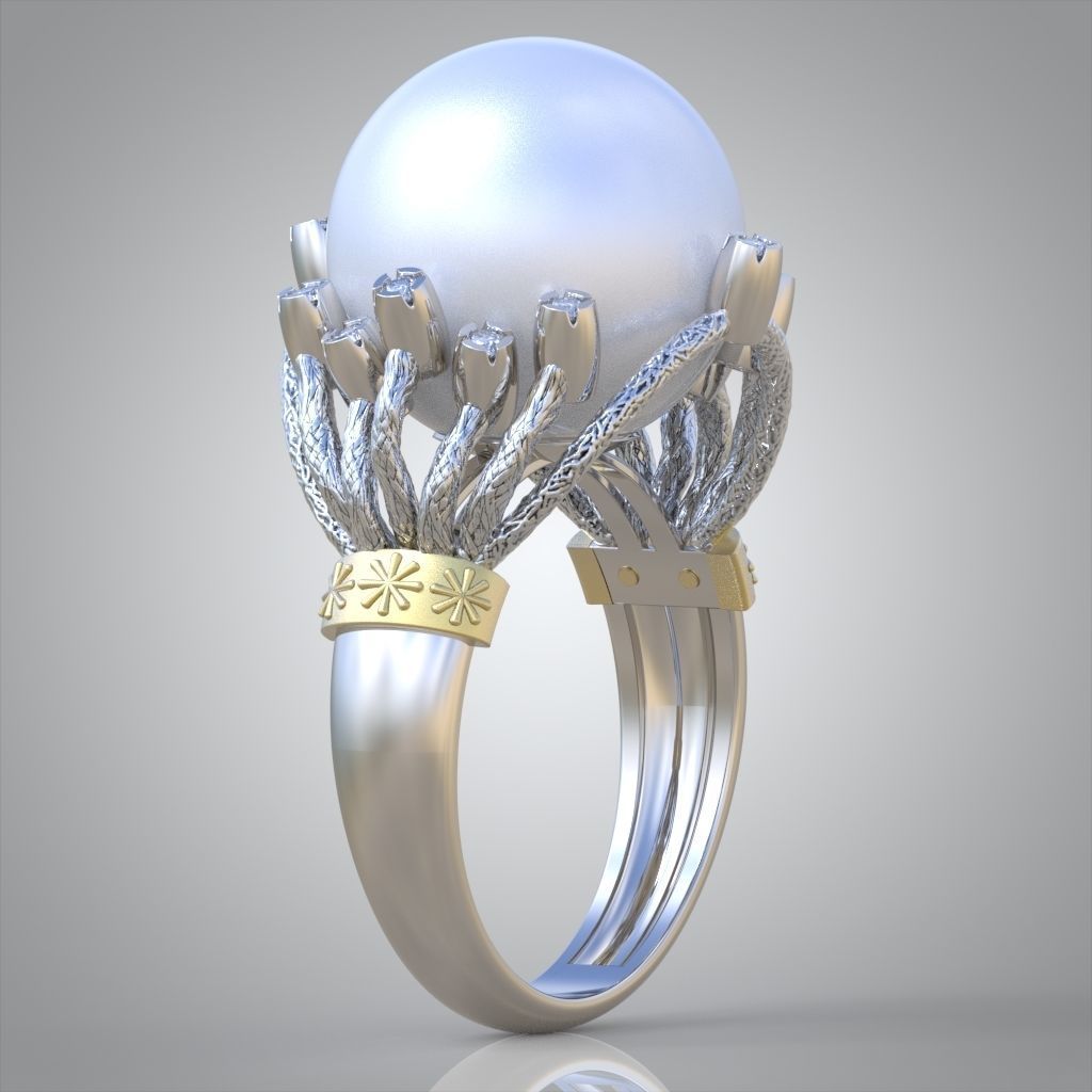 Diamond ring 0603-2 3D printable model 11 3D print model_1