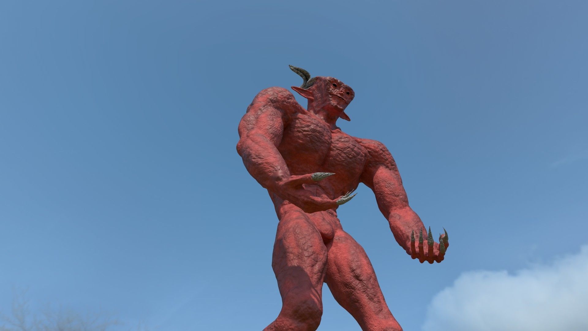 Game-Ready Demon NPC Low-poly 3D model_3