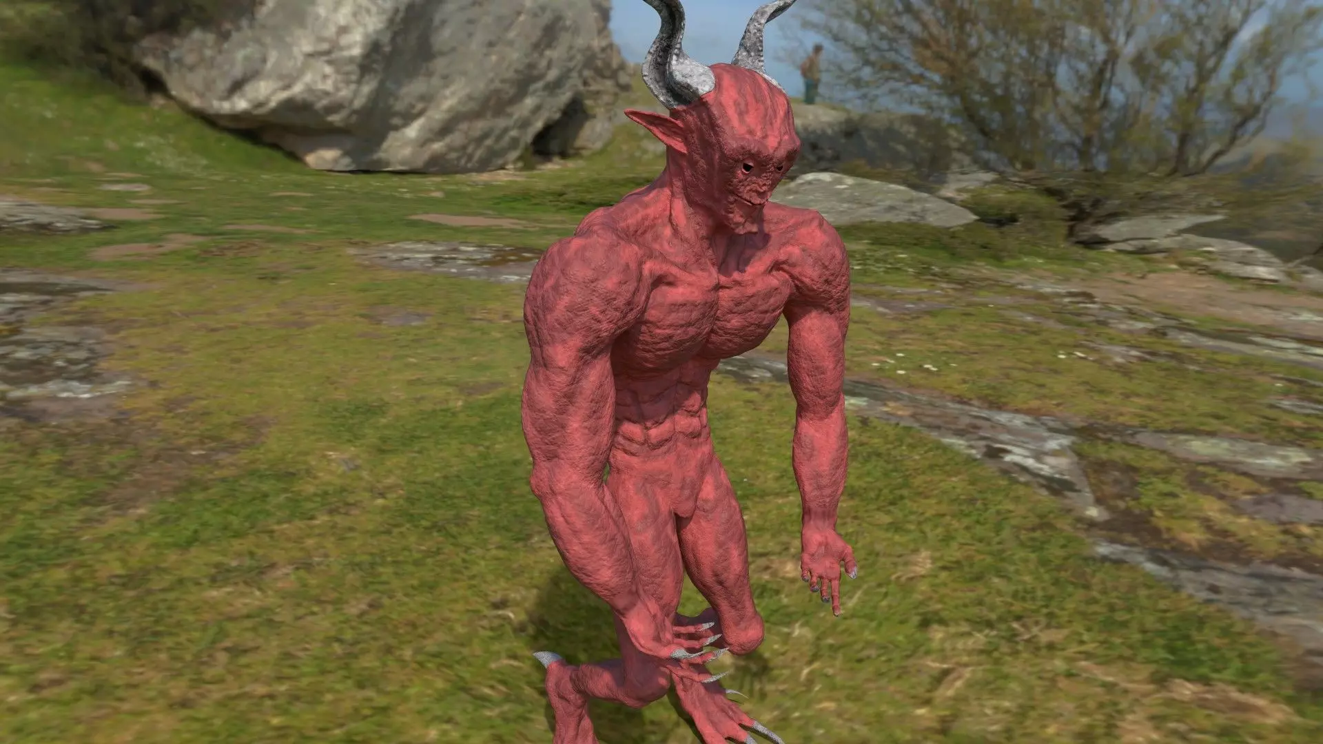 Game-Ready Demon NPC Low-poly 3D model_0