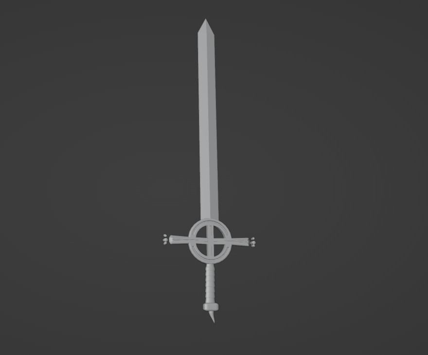 Finn s Sword Low-poly 3D model_7