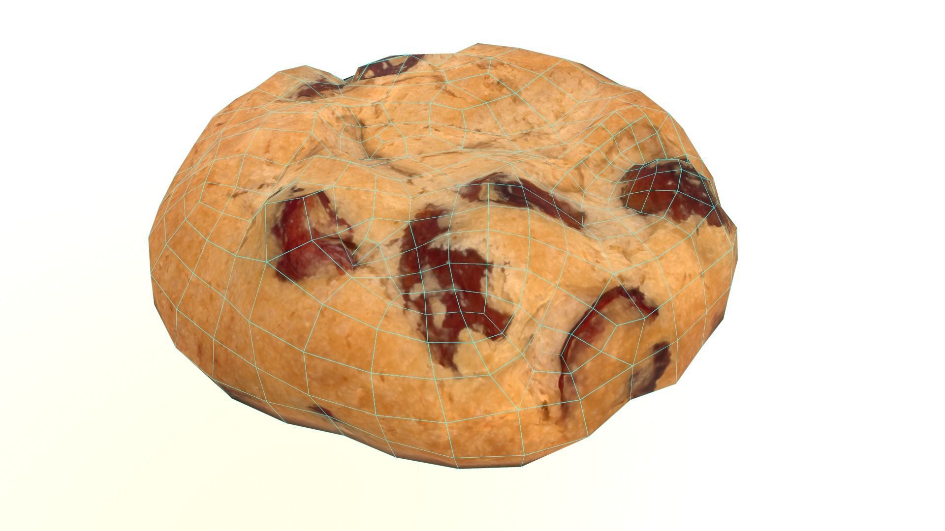 Cranberry Cookie AR VR PBR Lowpoly with game ready 3d Model Low-poly 3D model_11