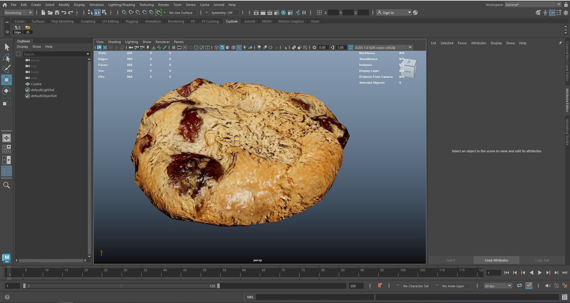 Cranberry Cookie AR VR PBR Lowpoly with game ready 3d Model Low-poly 3D model_13
