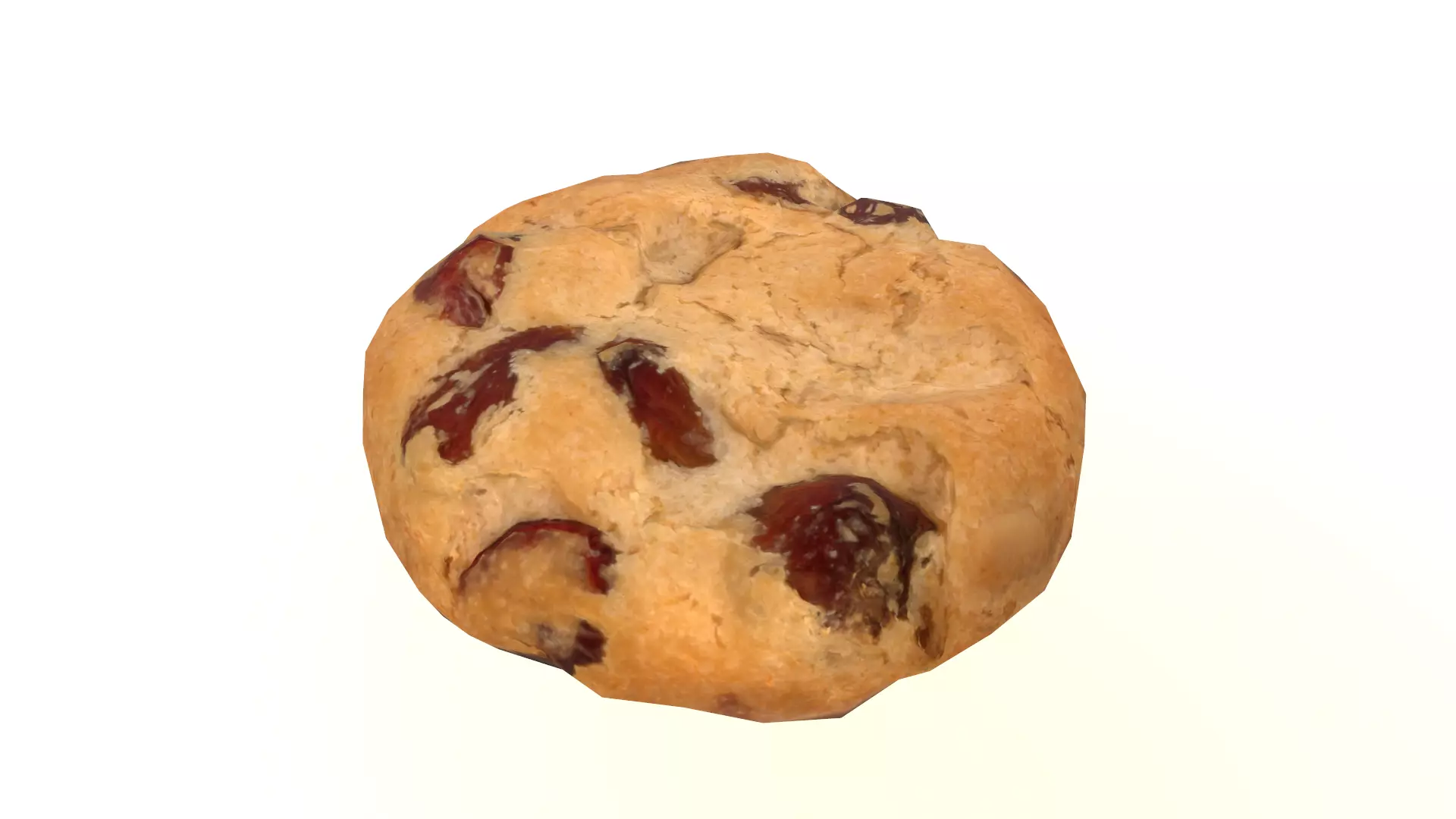 Cranberry Cookie AR VR PBR Lowpoly with game ready 3d Model Low-poly 3D model_0