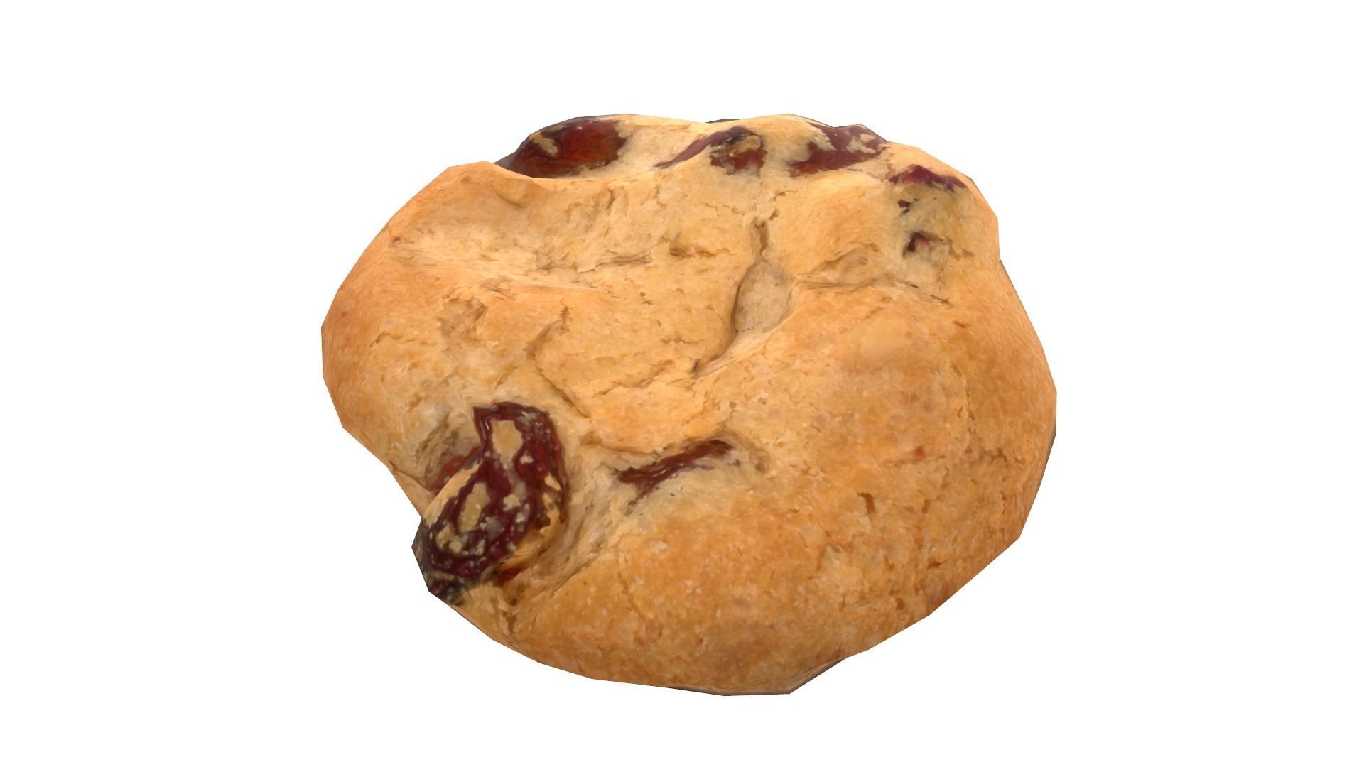 Cranberry Cookie AR VR PBR Lowpoly with game ready 3d Model Low-poly 3D model_3