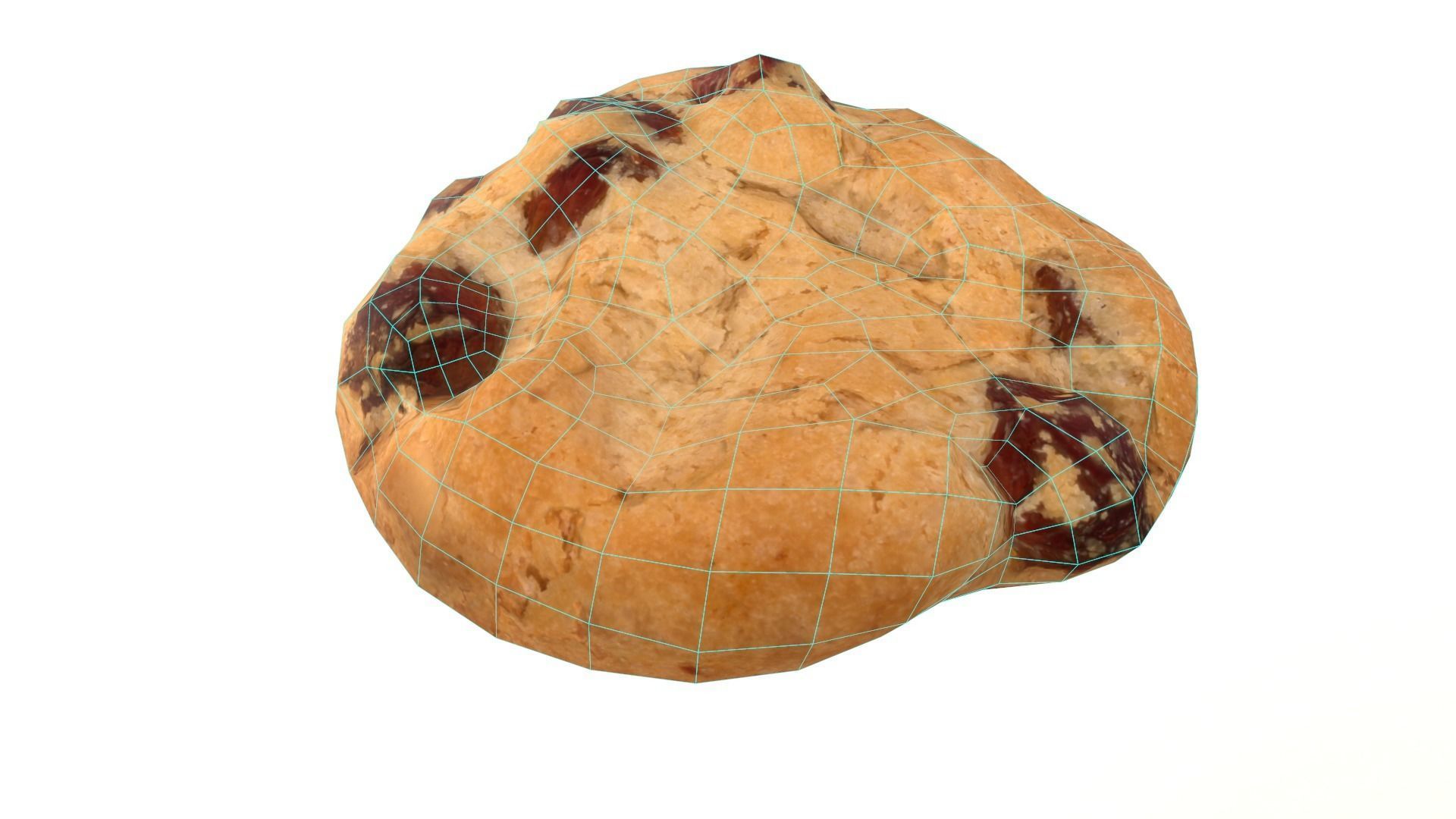 Cranberry Cookie AR VR PBR Lowpoly with game ready 3d Model Low-poly 3D model_12