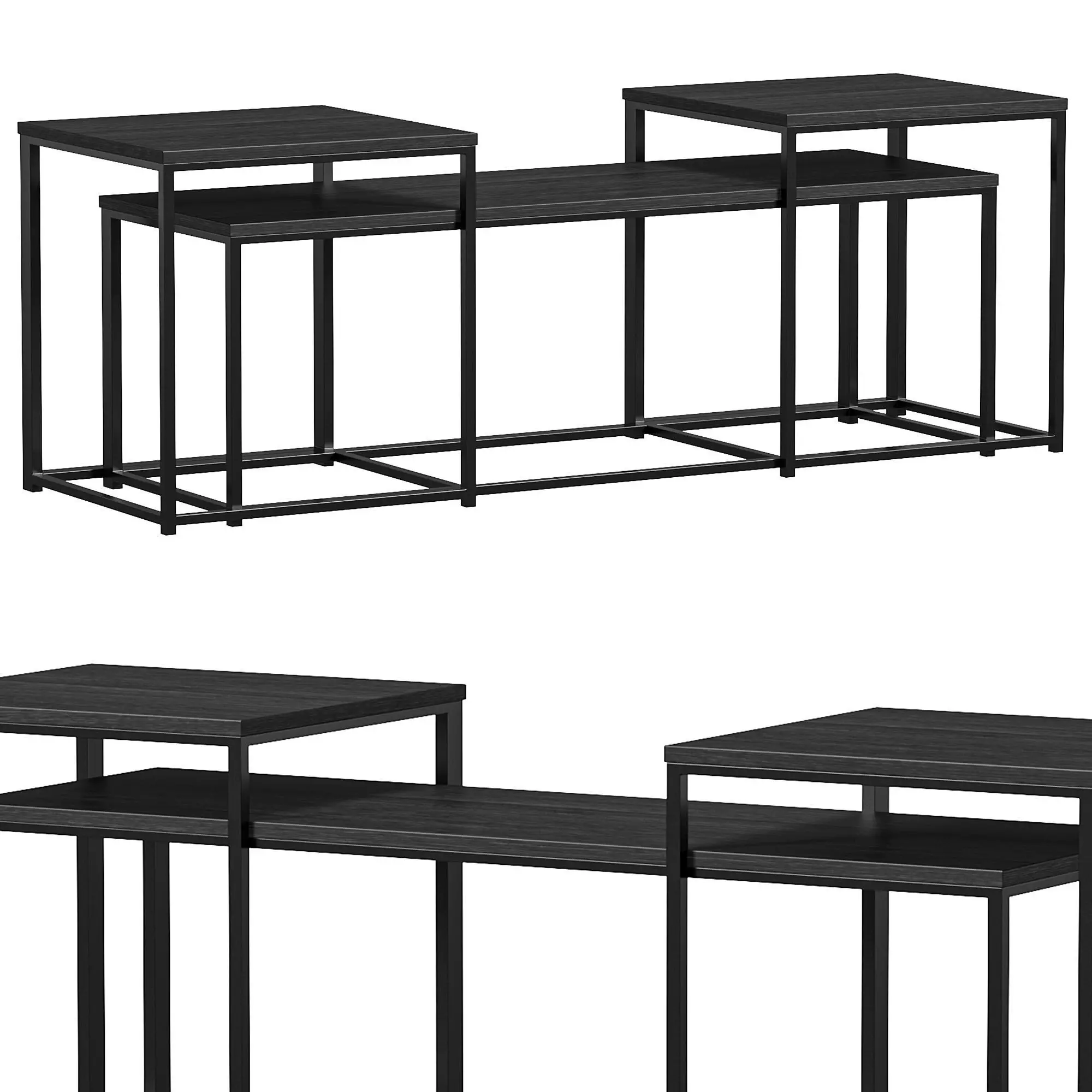 Yarlow Table Set Of 3 By Furnitureden 3D model_0