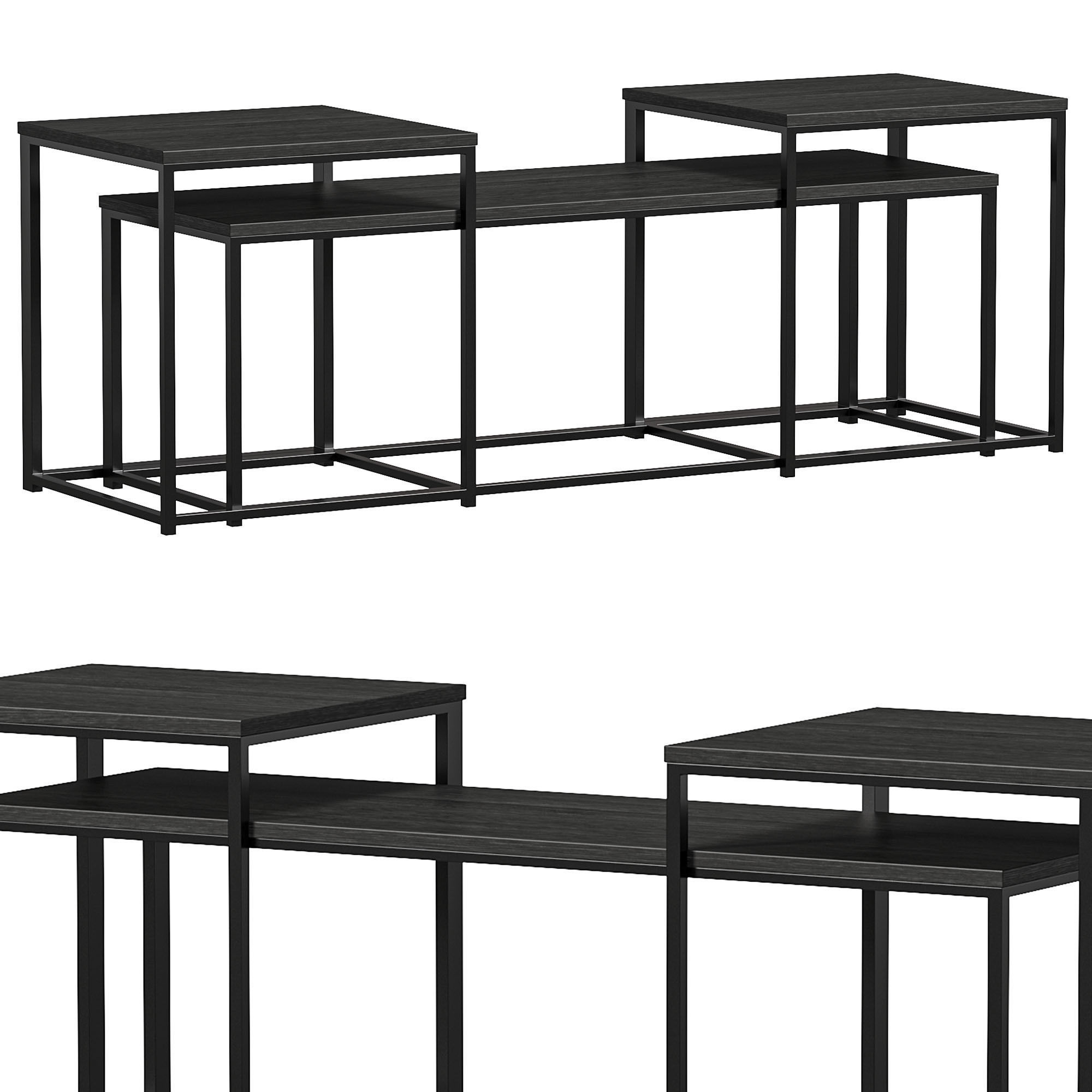 Yarlow Table Set Of 3 By Furnitureden 3D model_3