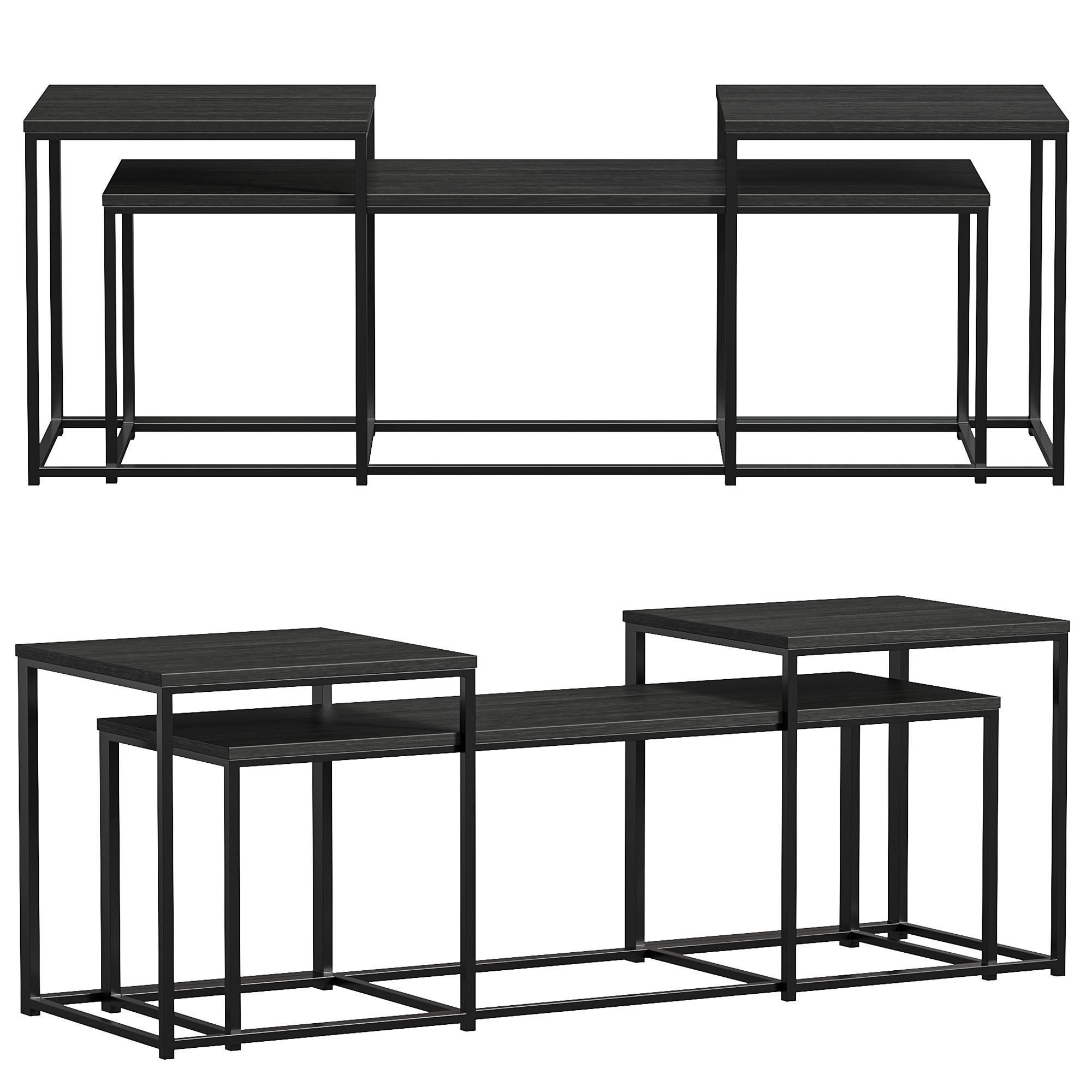 Yarlow Table Set Of 3 By Furnitureden 3D model_4