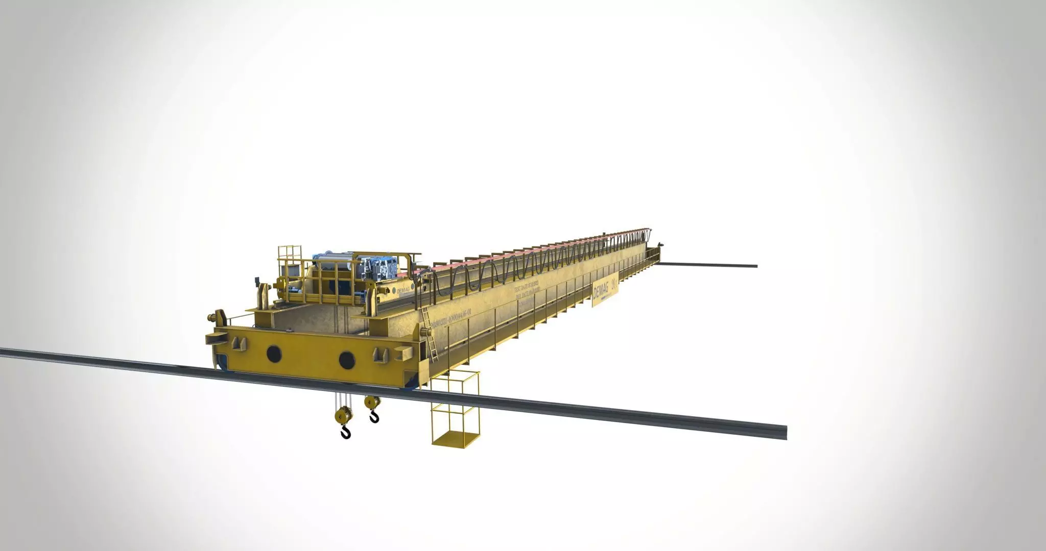 Demag 20 ton EOT Cranes Hoists Low-poly 3D model