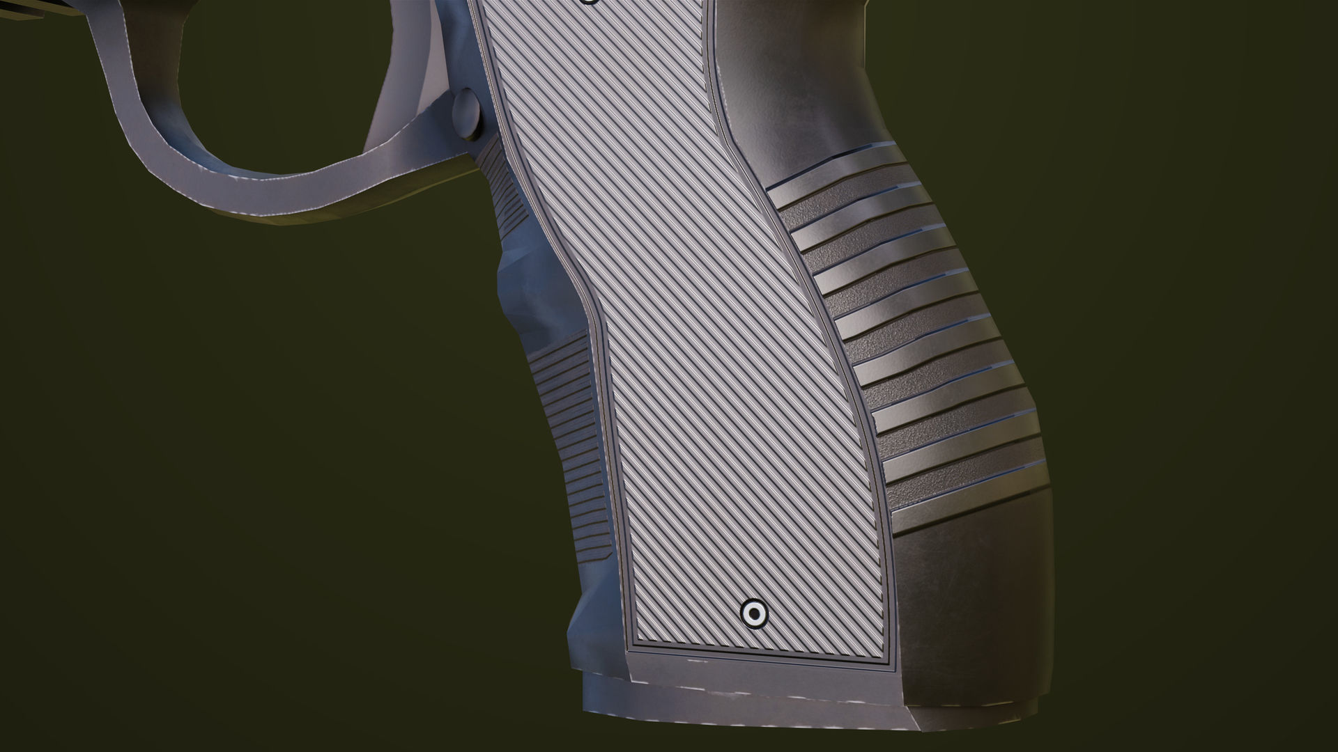 Pistol 04 Generic All PBR Unity UE Textures Included Low-poly 3D model_16