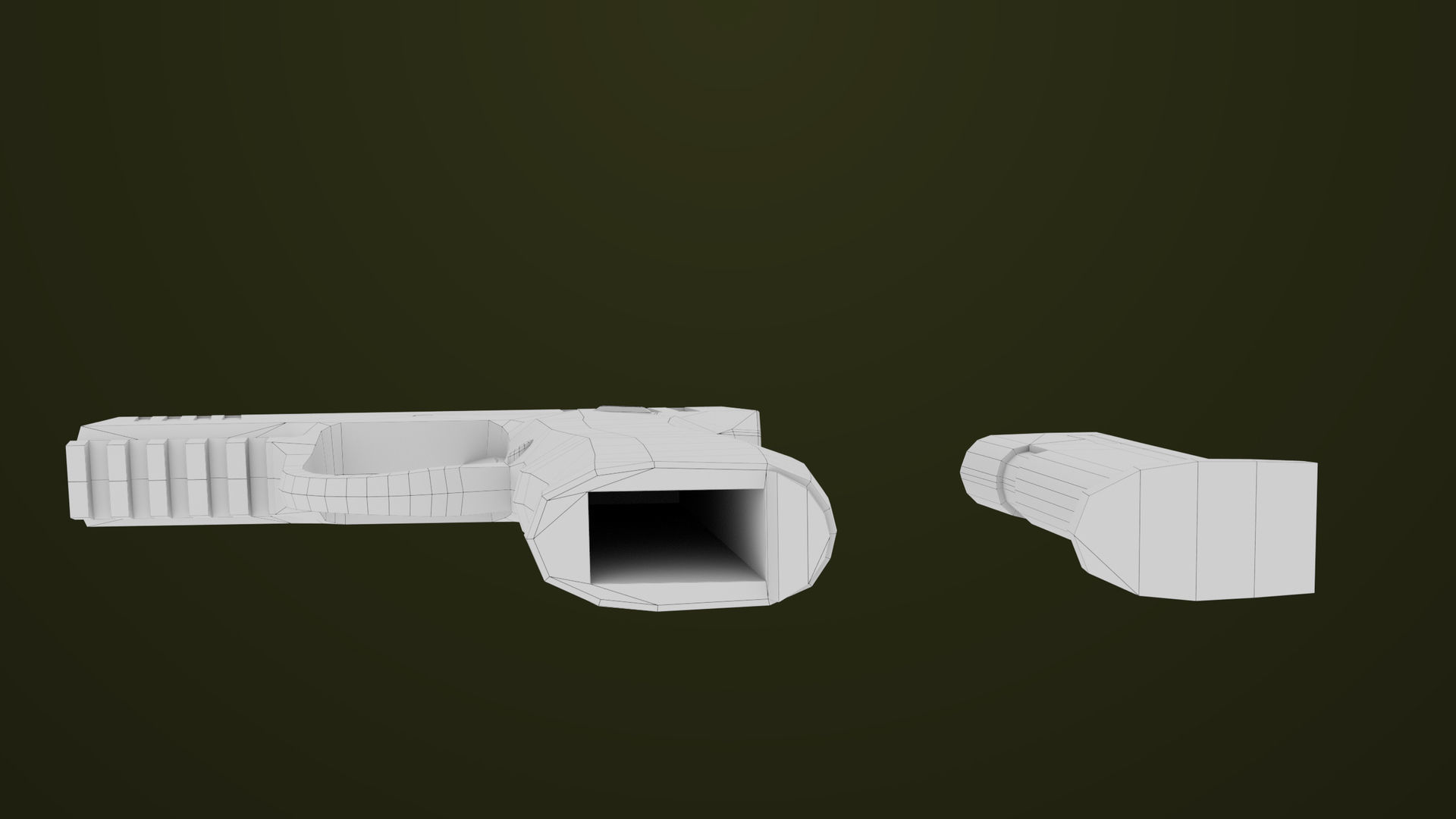 Pistol 04 Generic All PBR Unity UE Textures Included Low-poly 3D model_29