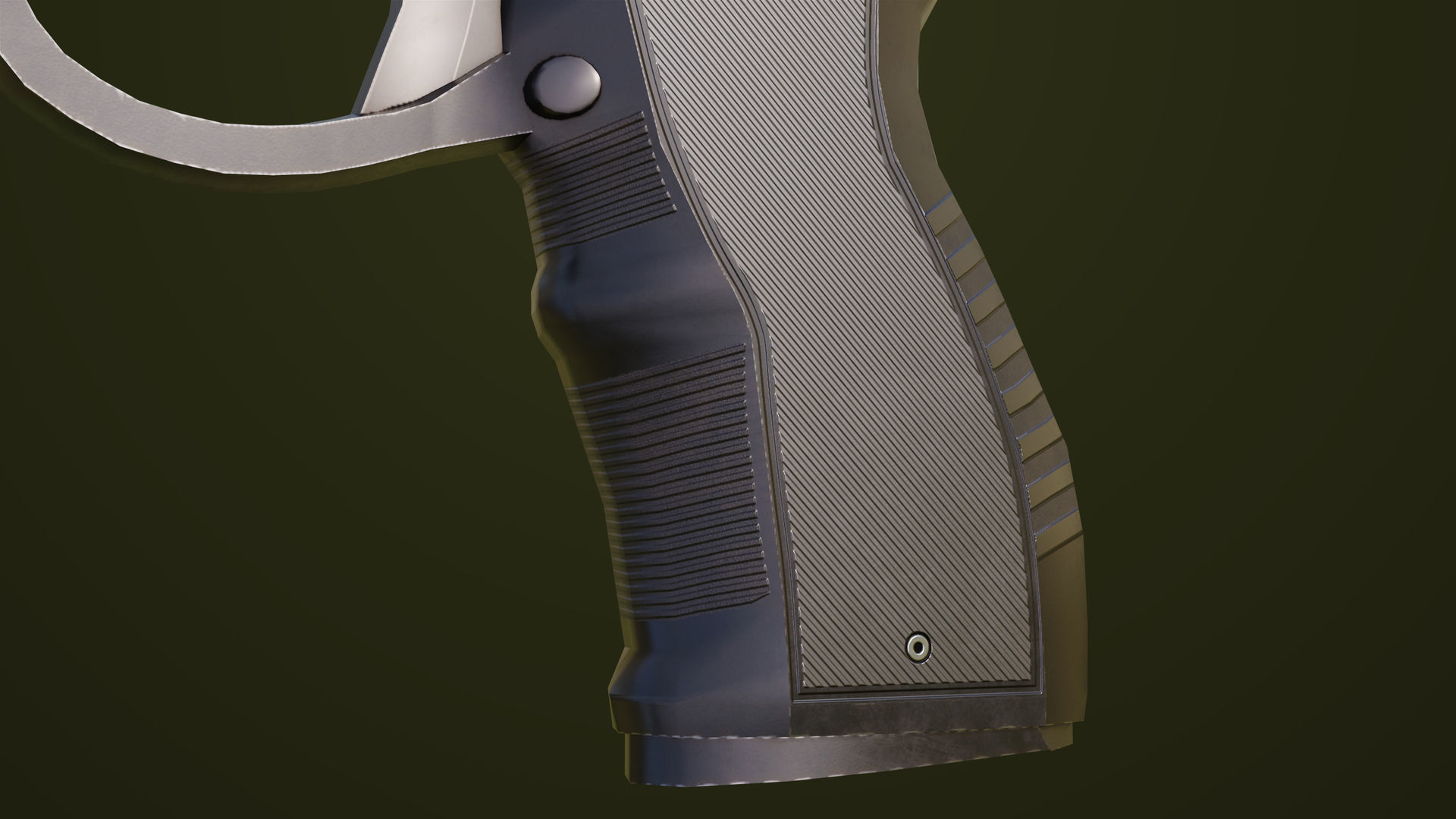 Pistol 04 Generic All PBR Unity UE Textures Included Low-poly 3D model_17