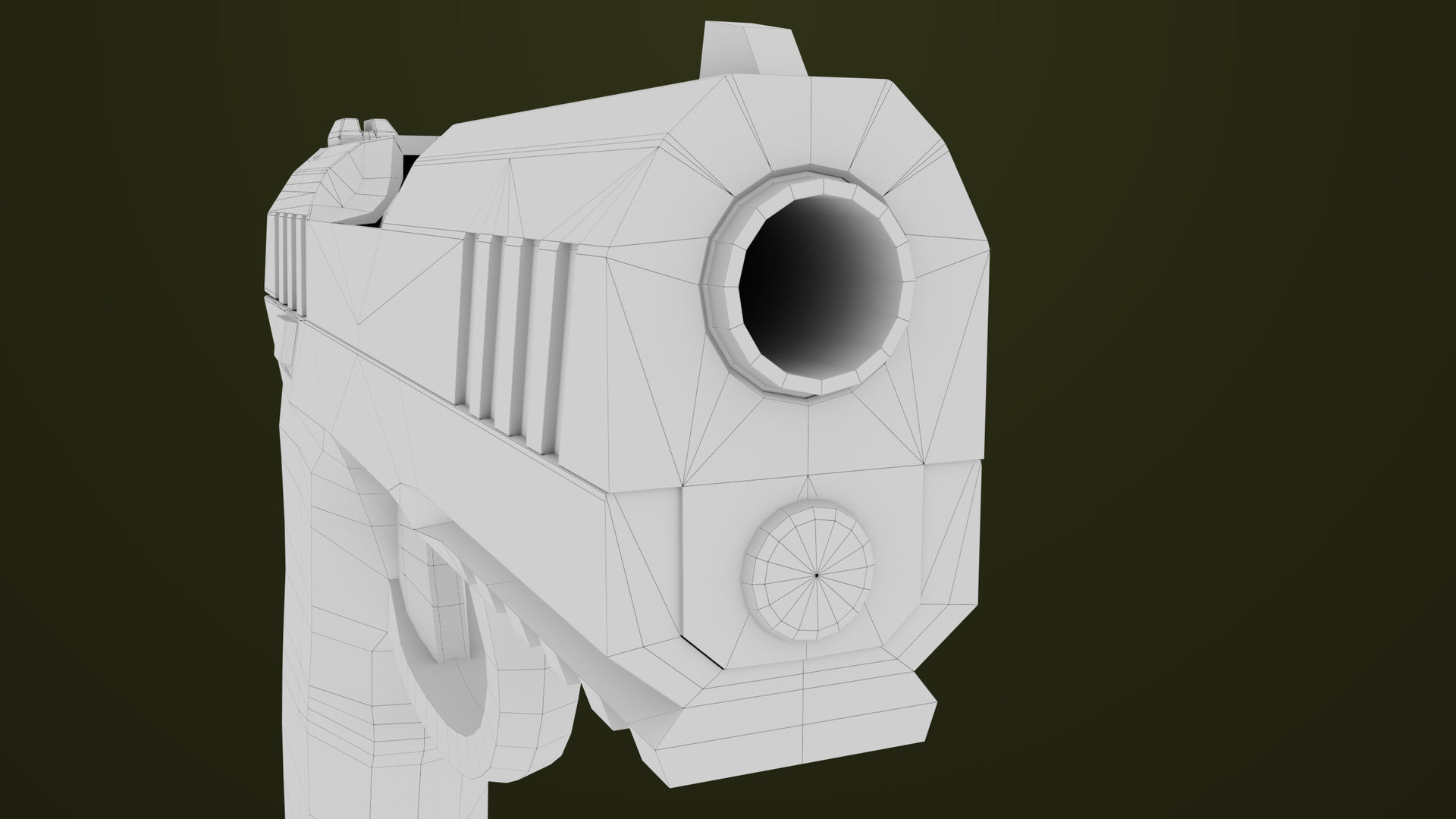 Pistol 04 Generic All PBR Unity UE Textures Included Low-poly 3D model_30