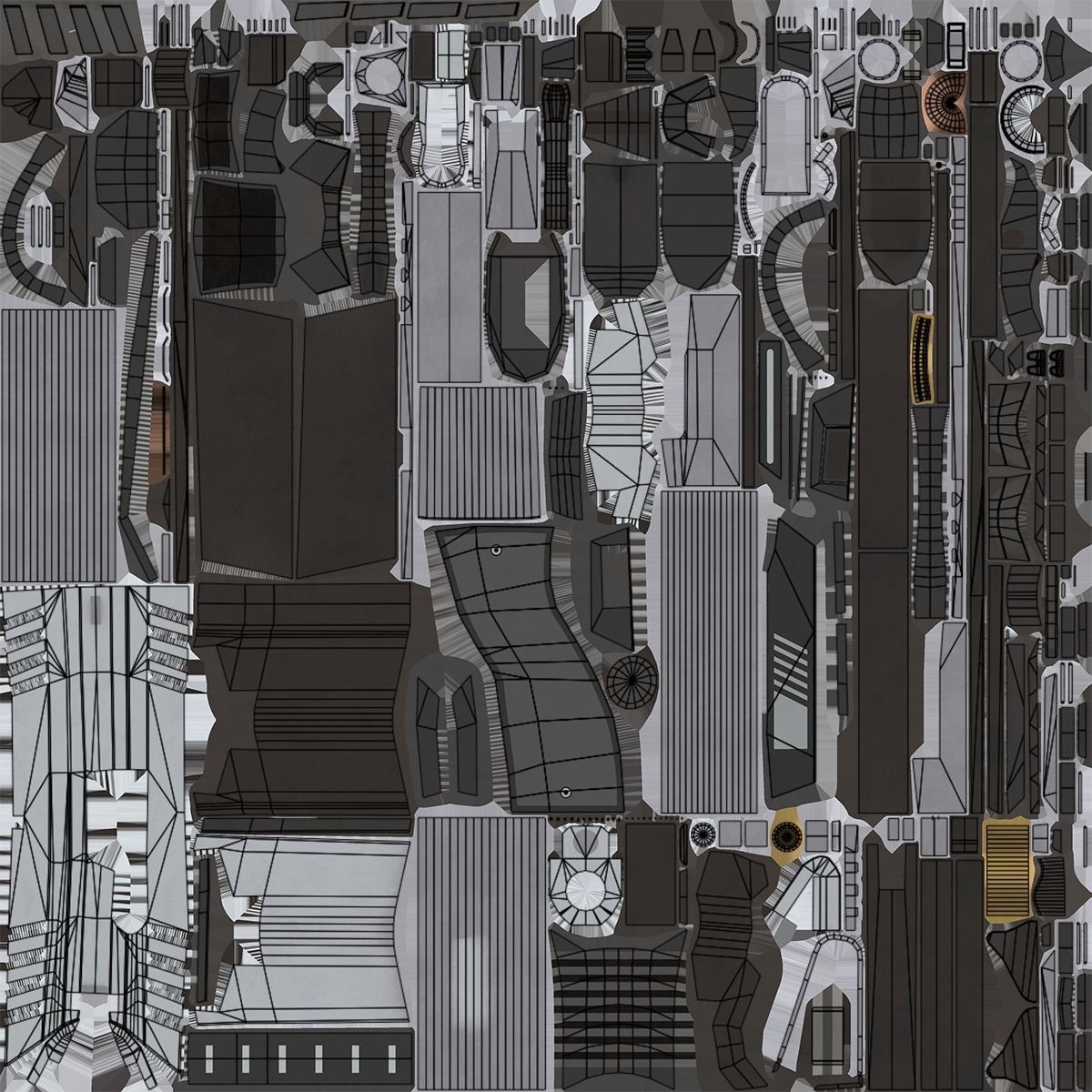 Pistol 04 Generic All PBR Unity UE Textures Included Low-poly 3D model_33