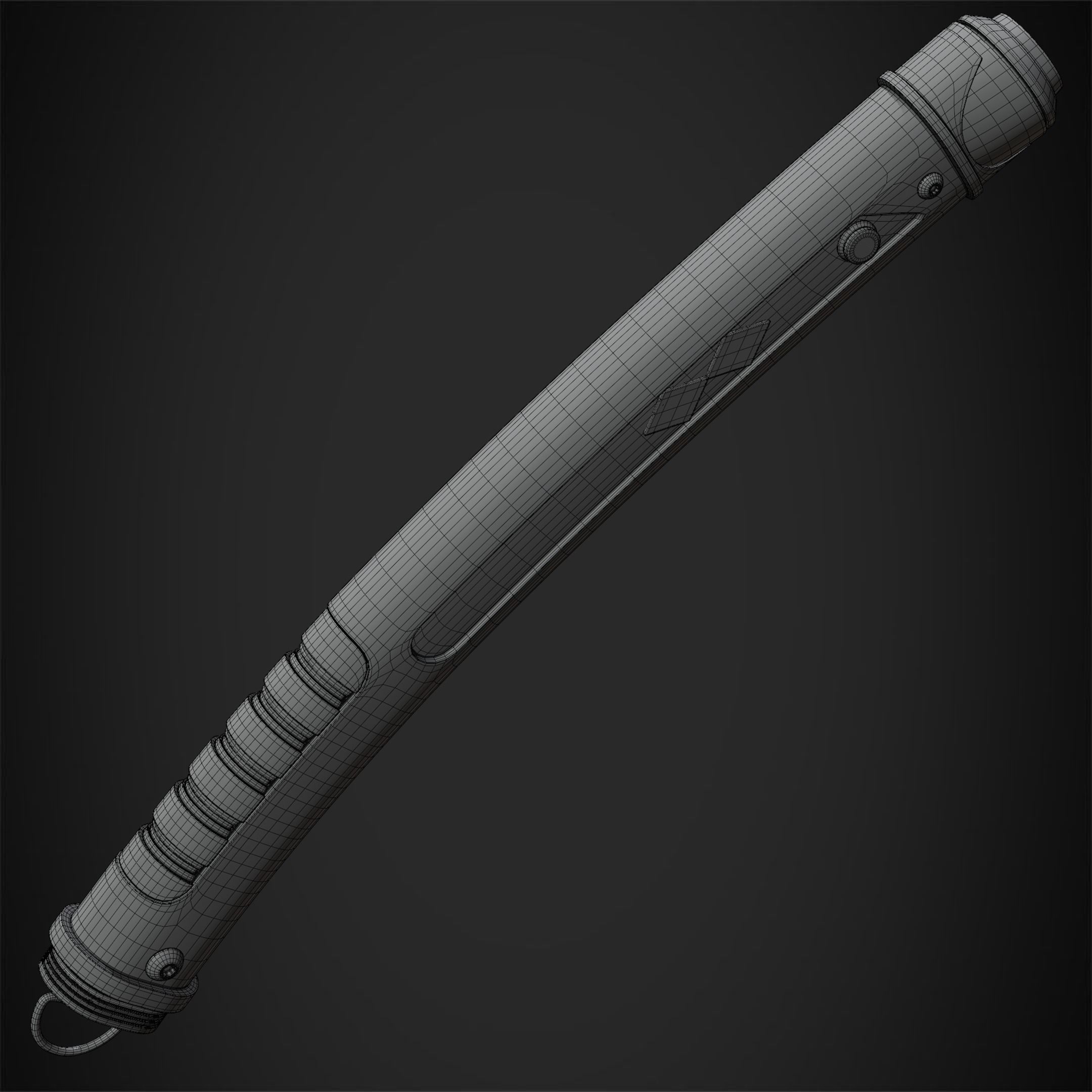 Ahsoka Tano White Lightsaber for Cosplay 3D print model_20