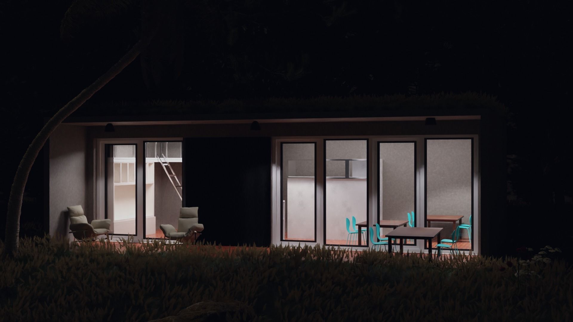 forest restaurent 3D model_3