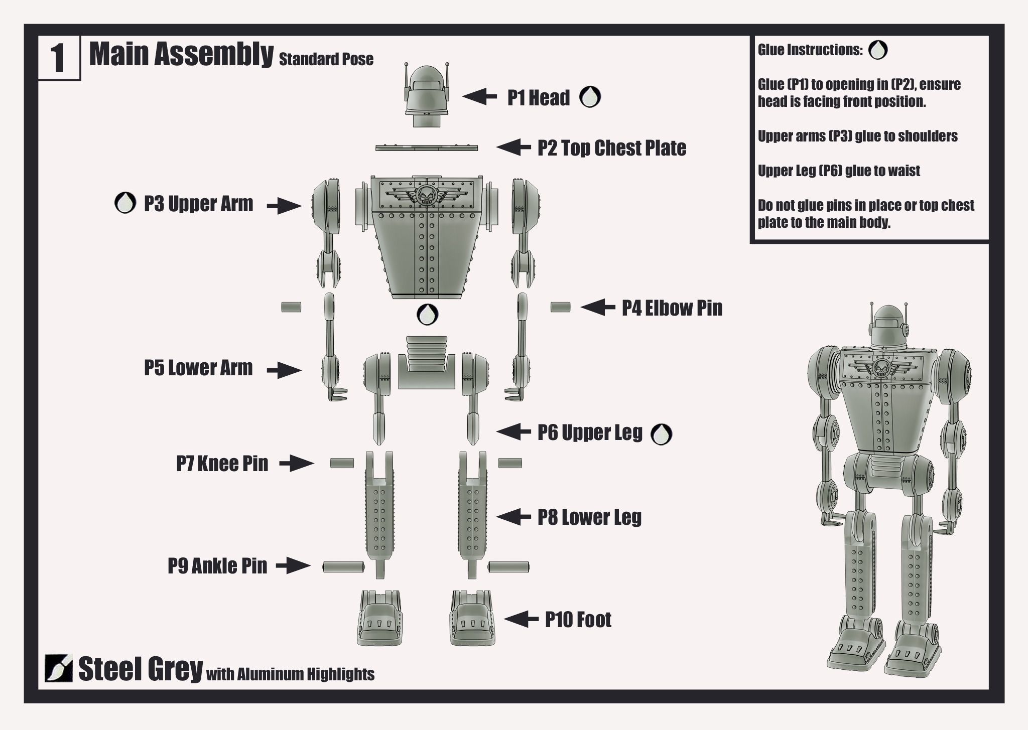 Sky Captains The Eisen Flieger Robot 3D print model_9