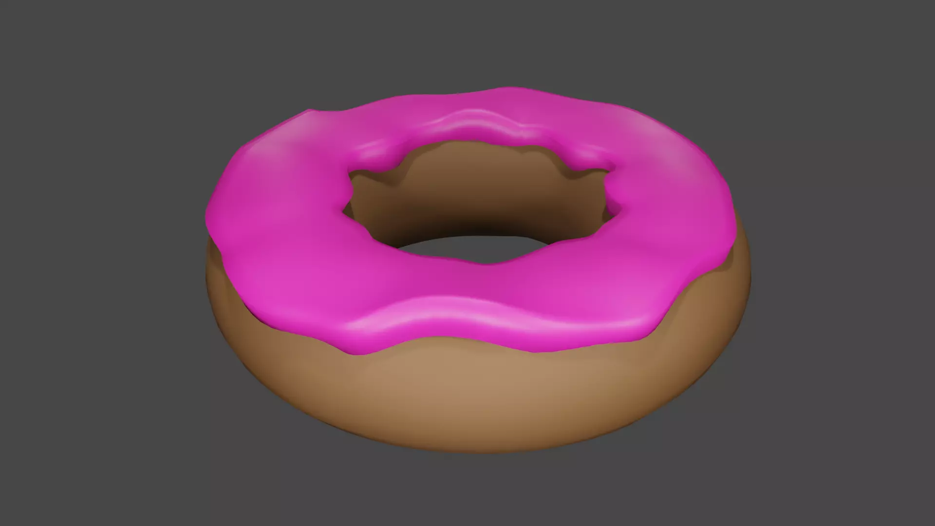 Glazed Doughnut Free low-poly 3D model_0