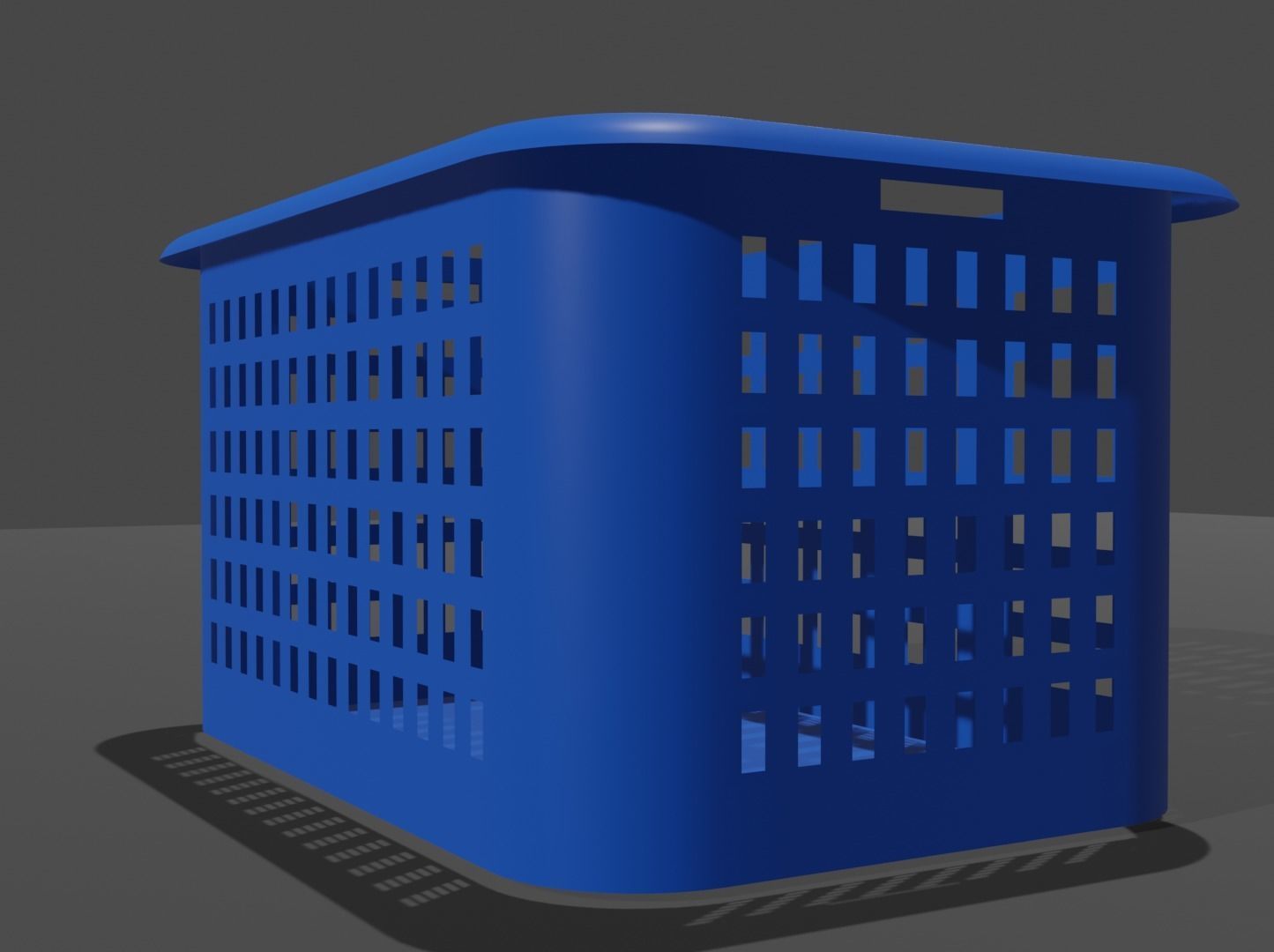 Basket Free low-poly 3D model_4