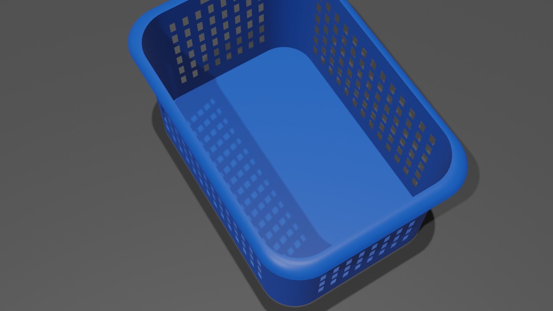 Basket Free low-poly 3D model_1
