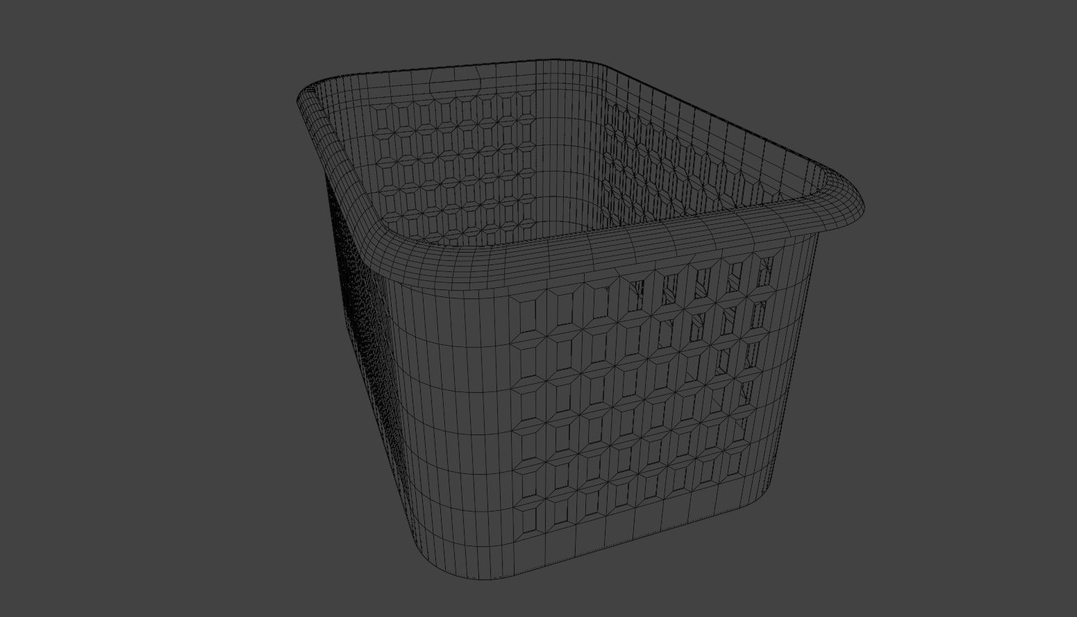 Basket Free low-poly 3D model_7