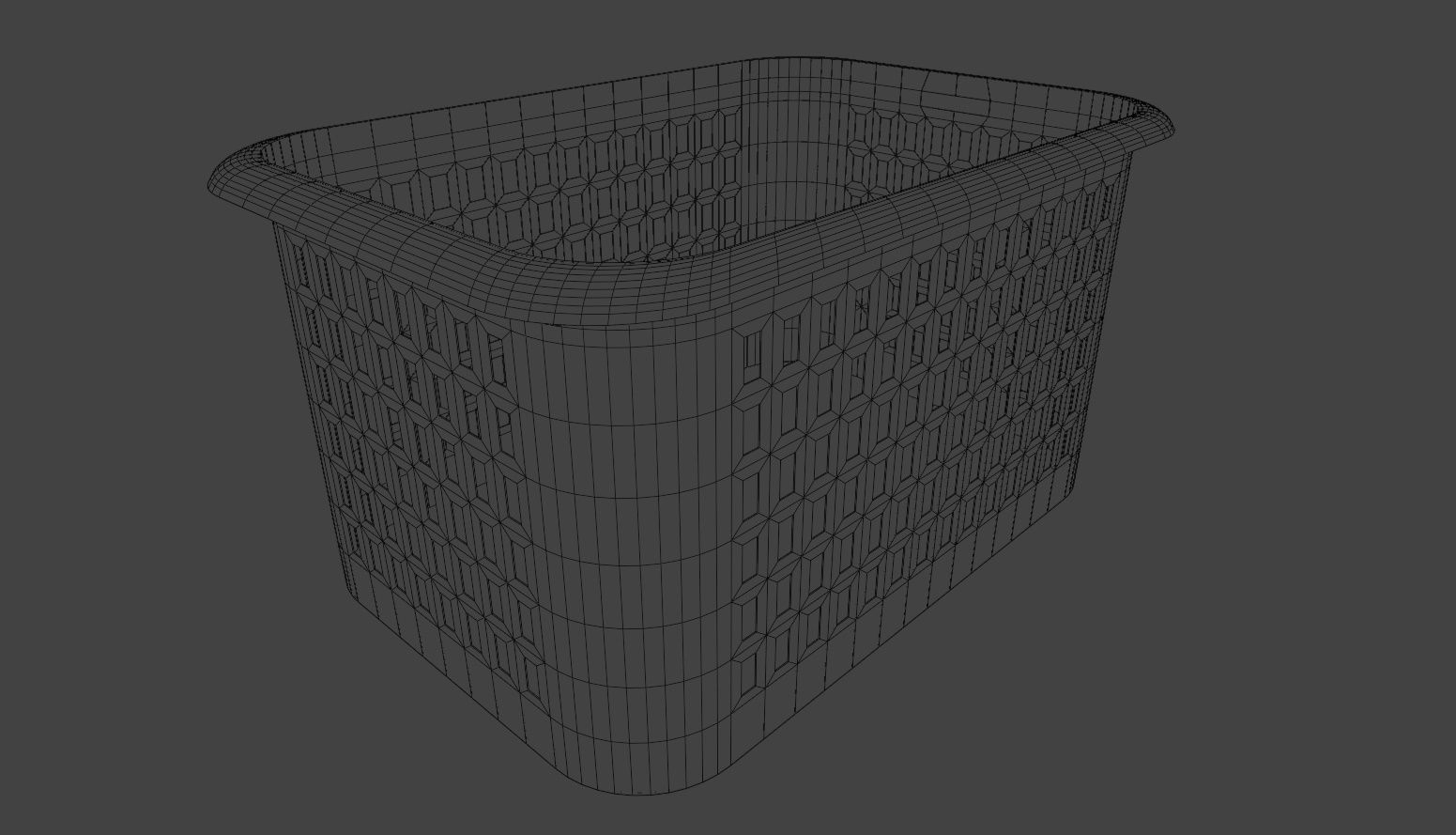 Basket Free low-poly 3D model_5