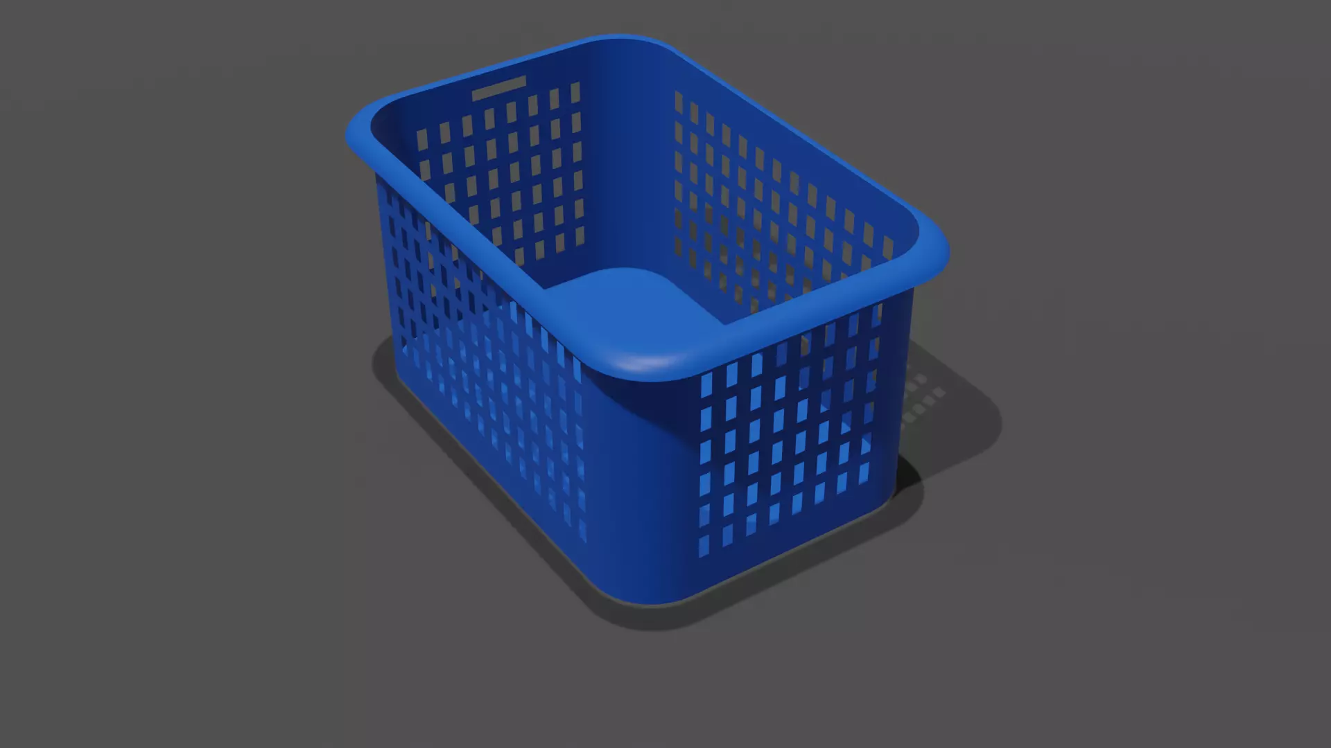 Basket Free low-poly 3D model_0