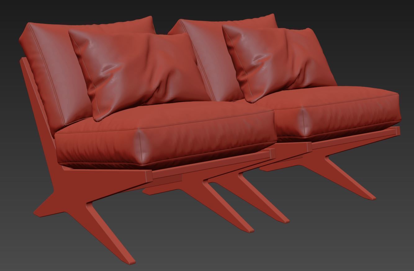 Bastian Chair by Four Hands 3D model_8