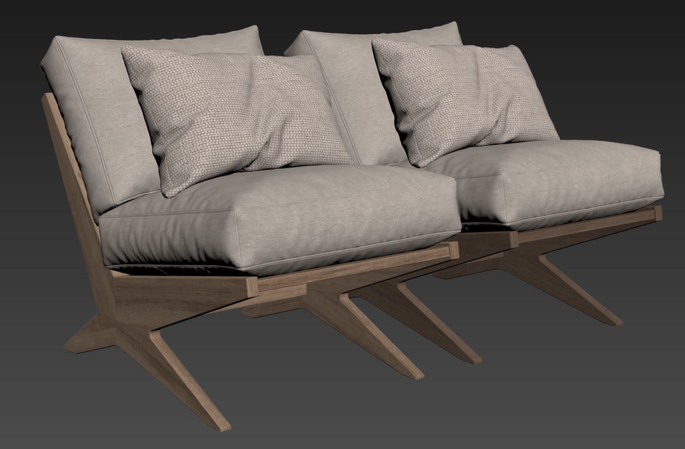 Bastian Chair by Four Hands 3D model_7