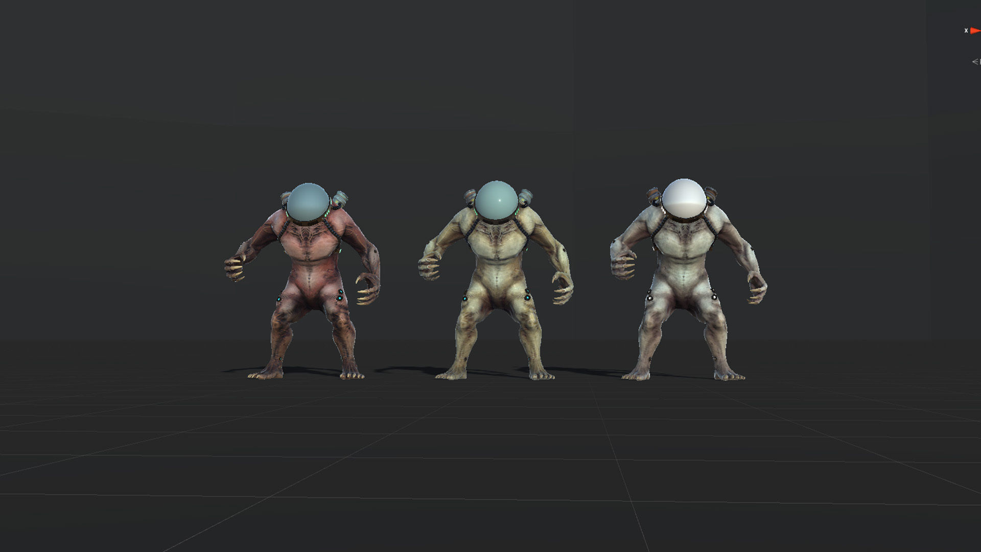 Cyborg Low-Poly game-ready animated 3D model Low-poly 3D model_51