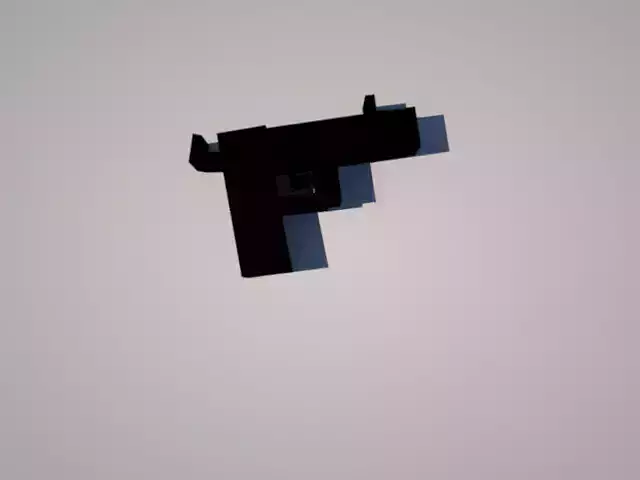 low poly m1911 A1 pistol