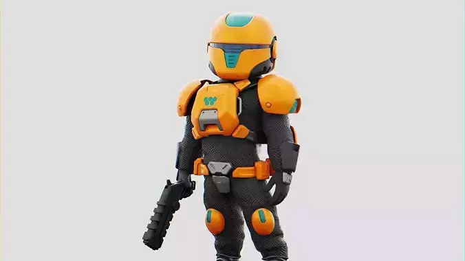 TOON TROOPER AHILLON  RIGGED