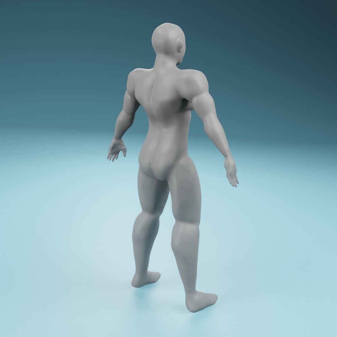 Base man character 3D model_2
