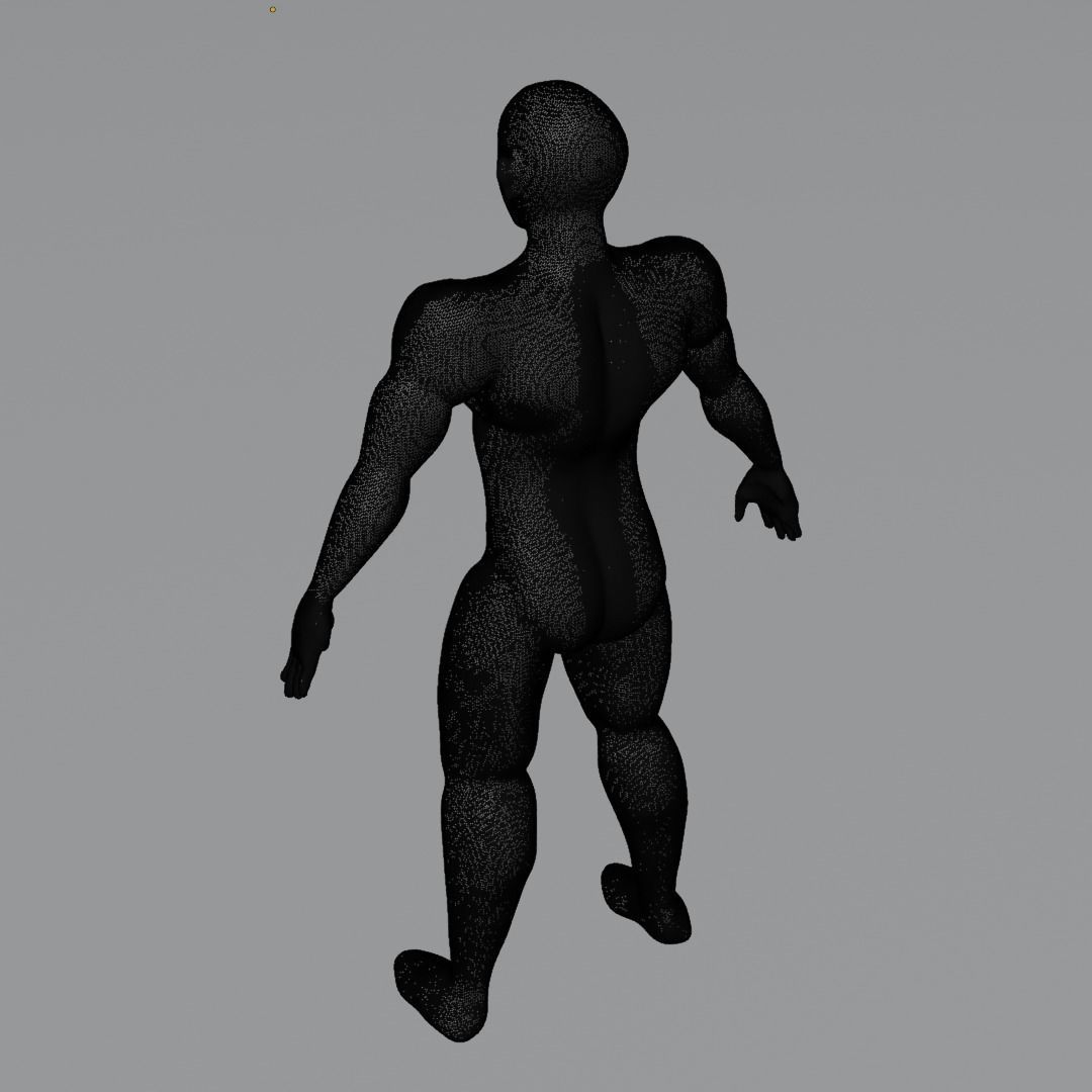 Base man character 3D model_4