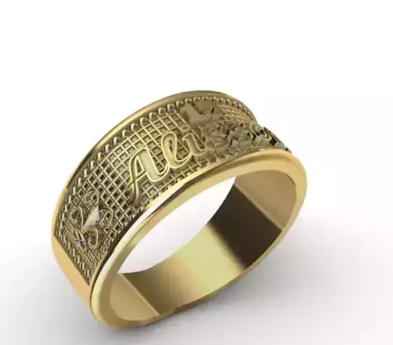 ANILLO 15 CON NOMBRE EDITABLE CON CUALQUIER NOMBRE 3D print model