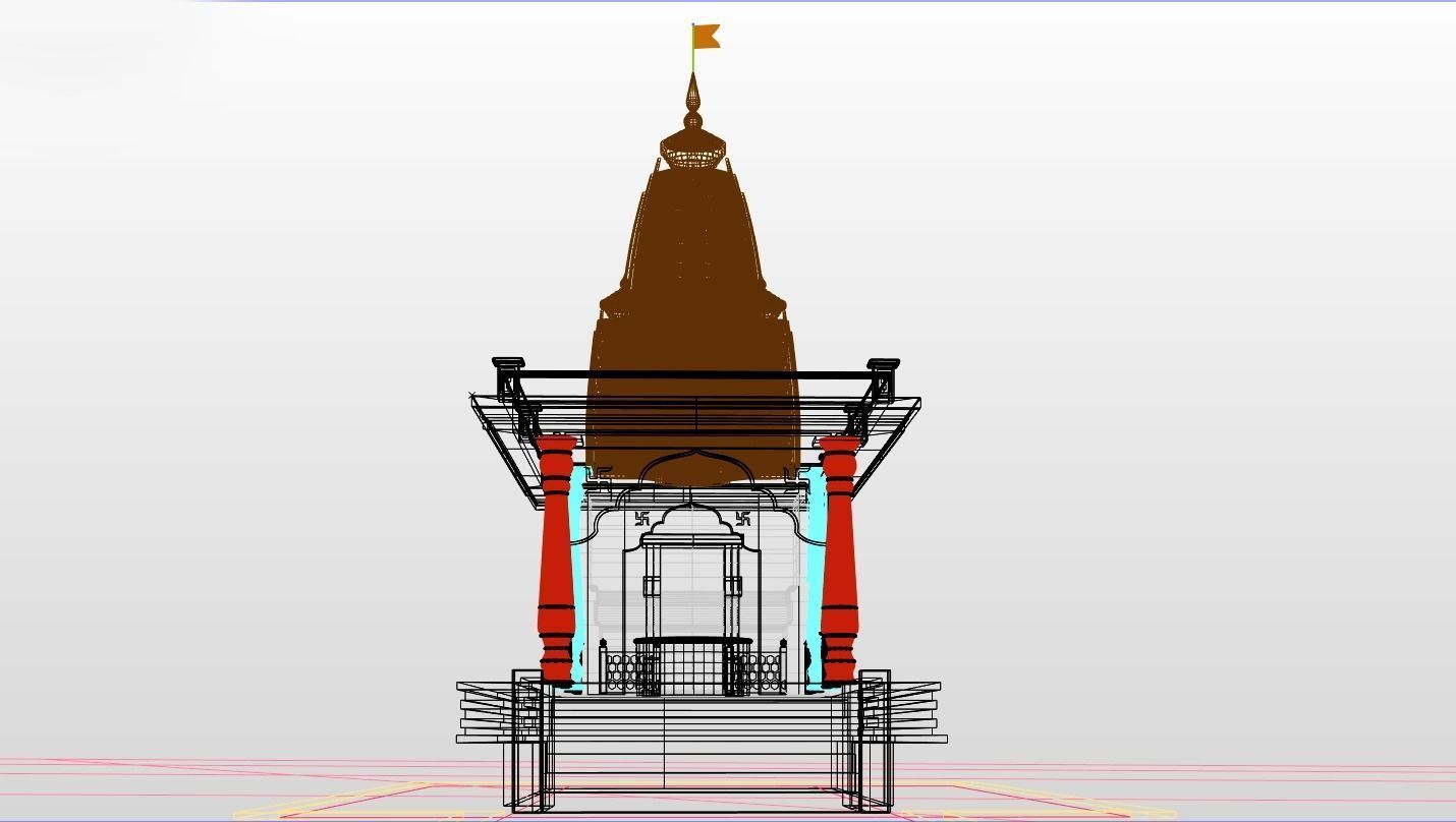 Temple for Real Estate 3D model_9