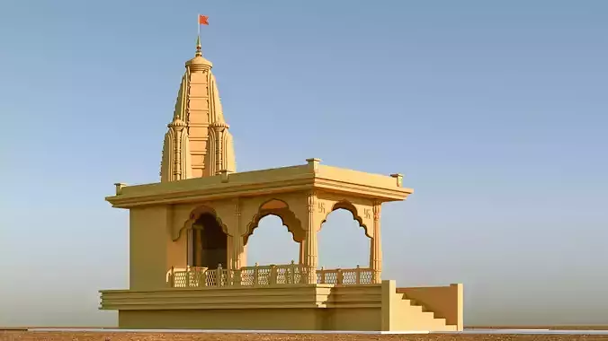 Temple for Real Estate 3D model