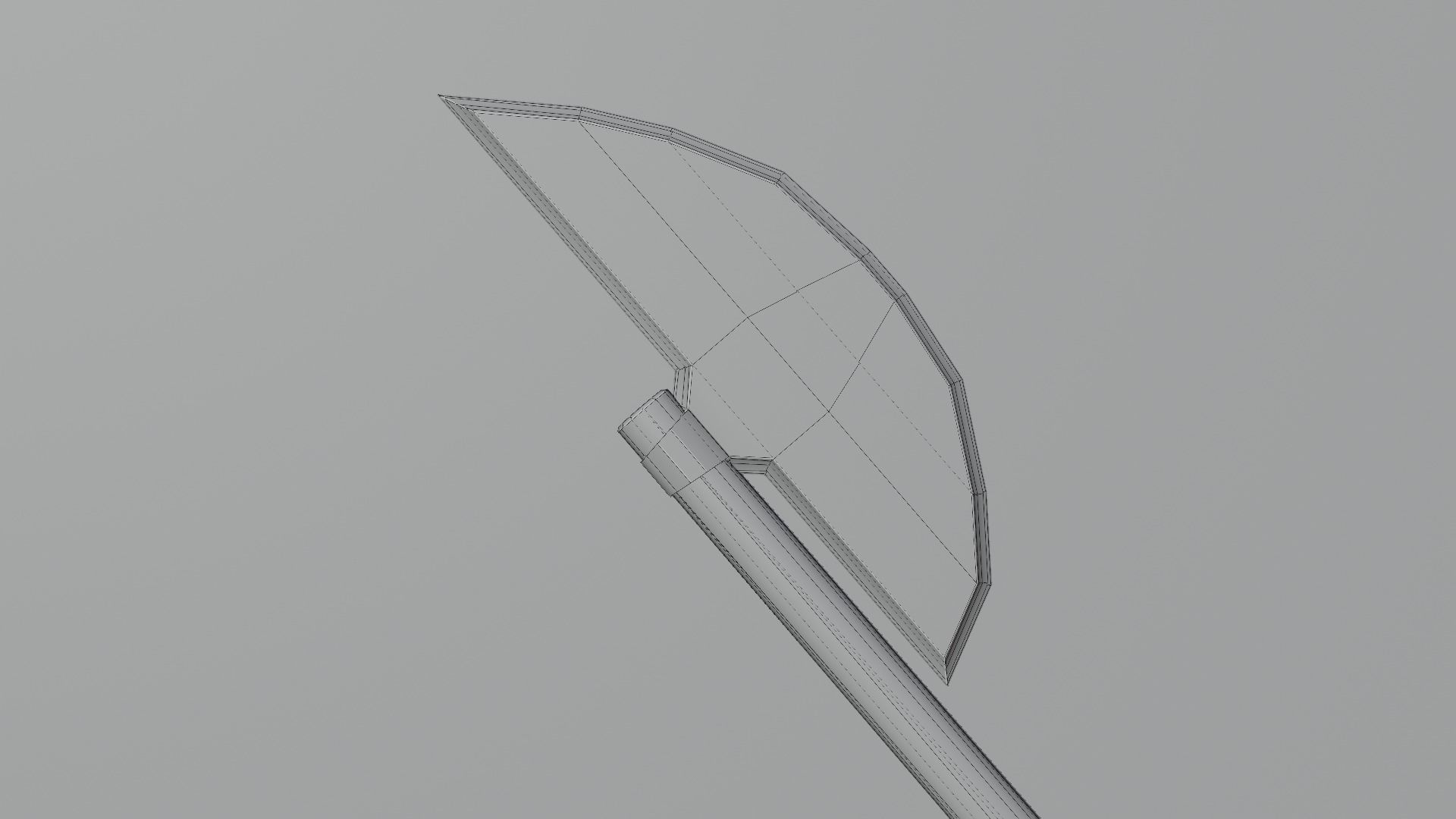 Medieval Polearms metal wood Low-poly 3D model_16