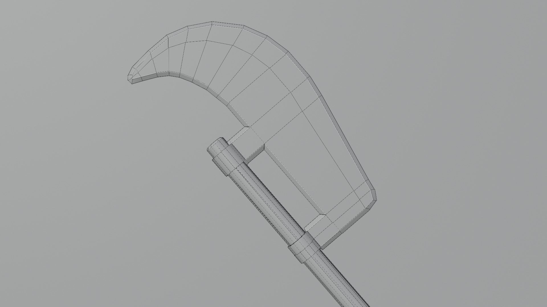 Medieval Polearms metal wood Low-poly 3D model_20