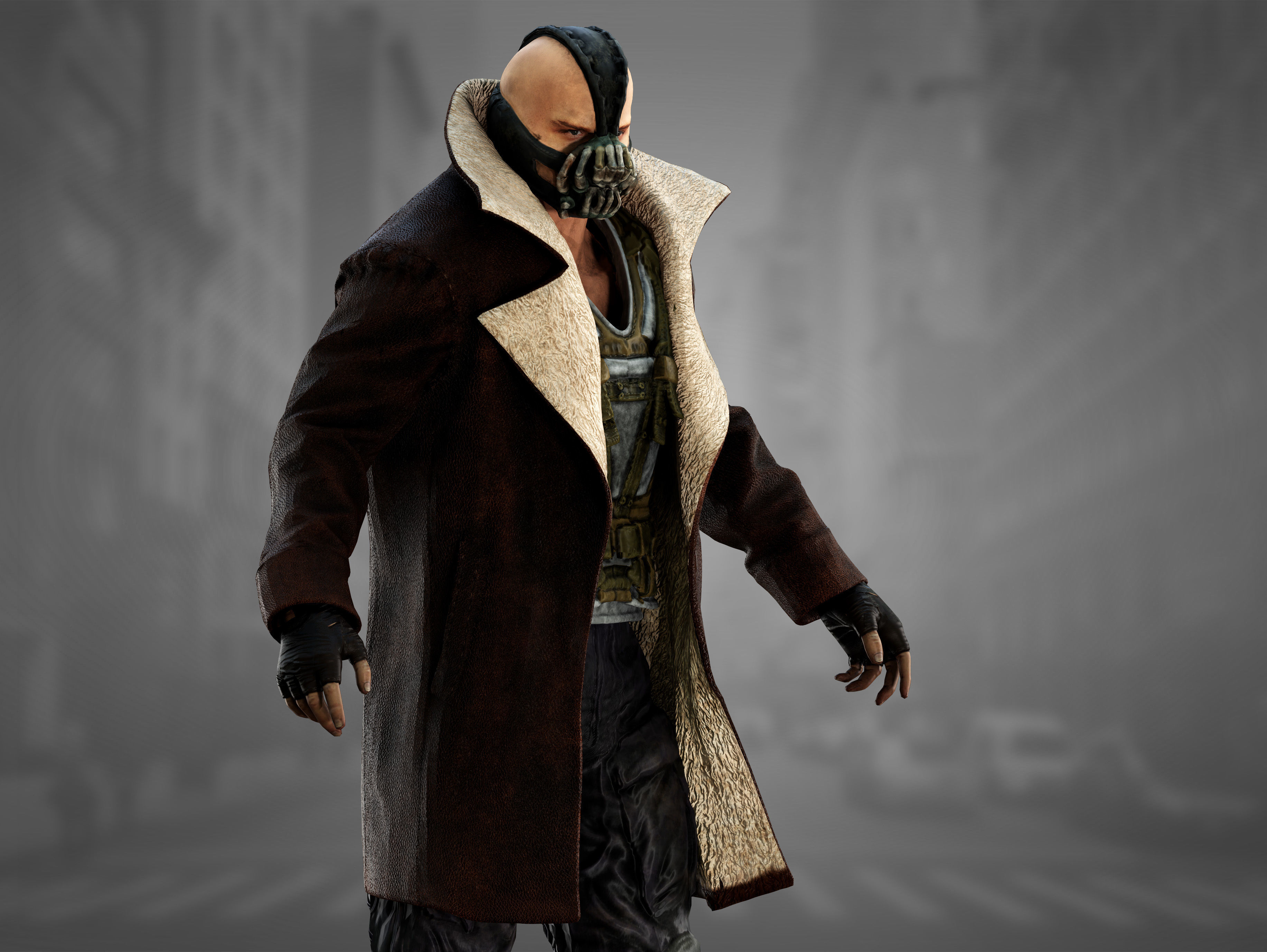 Bane from The Dark knight Low-poly 3D model_6