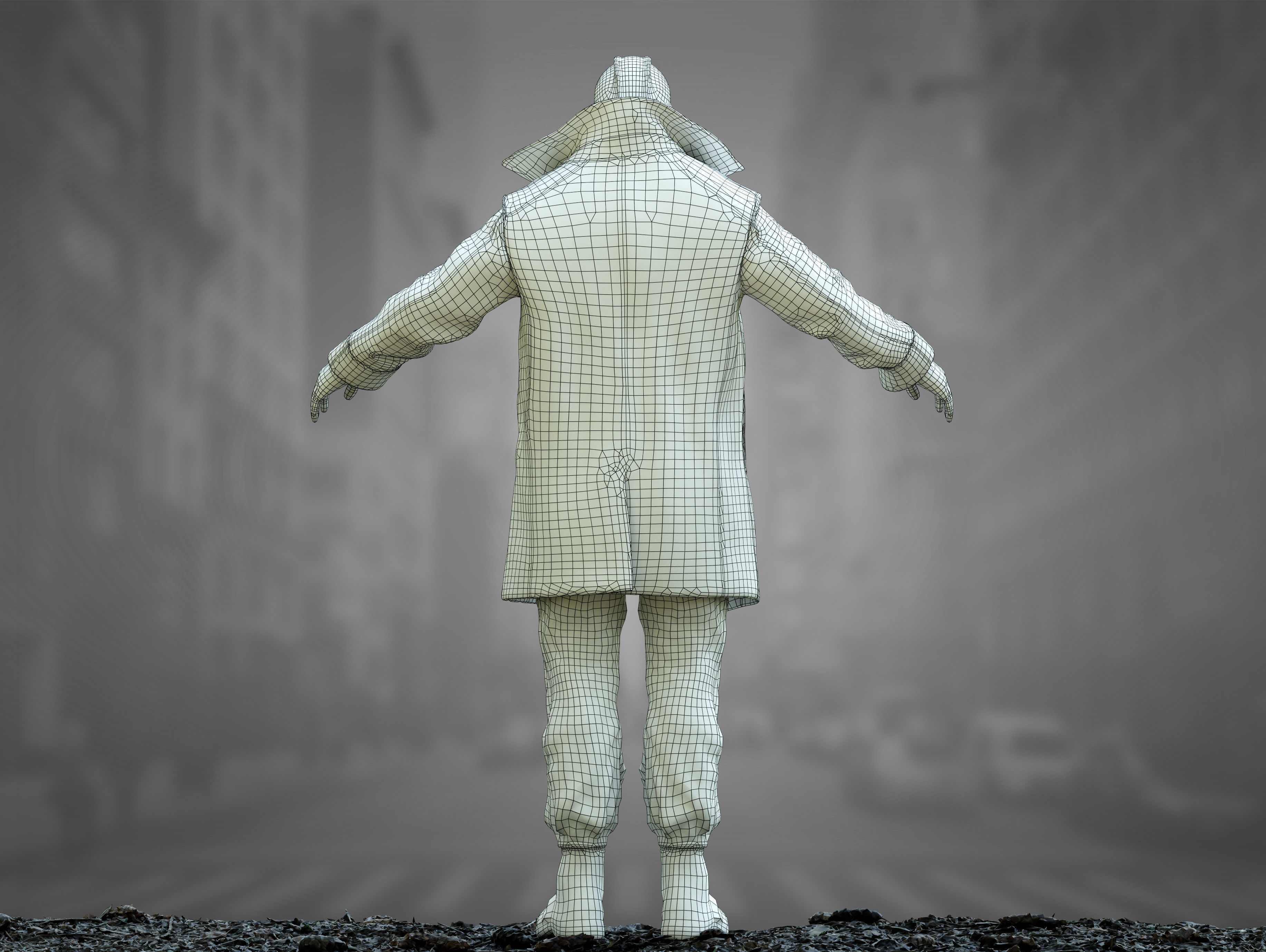 Bane from The Dark knight Low-poly 3D model_13