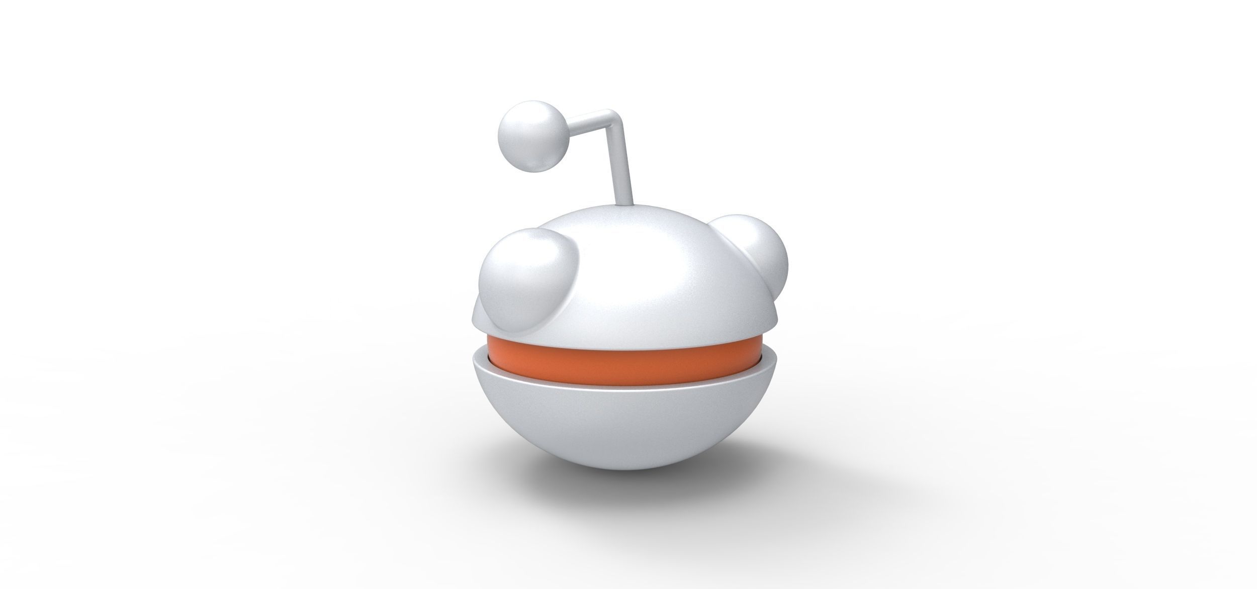 Reddit orb 3D print model_7