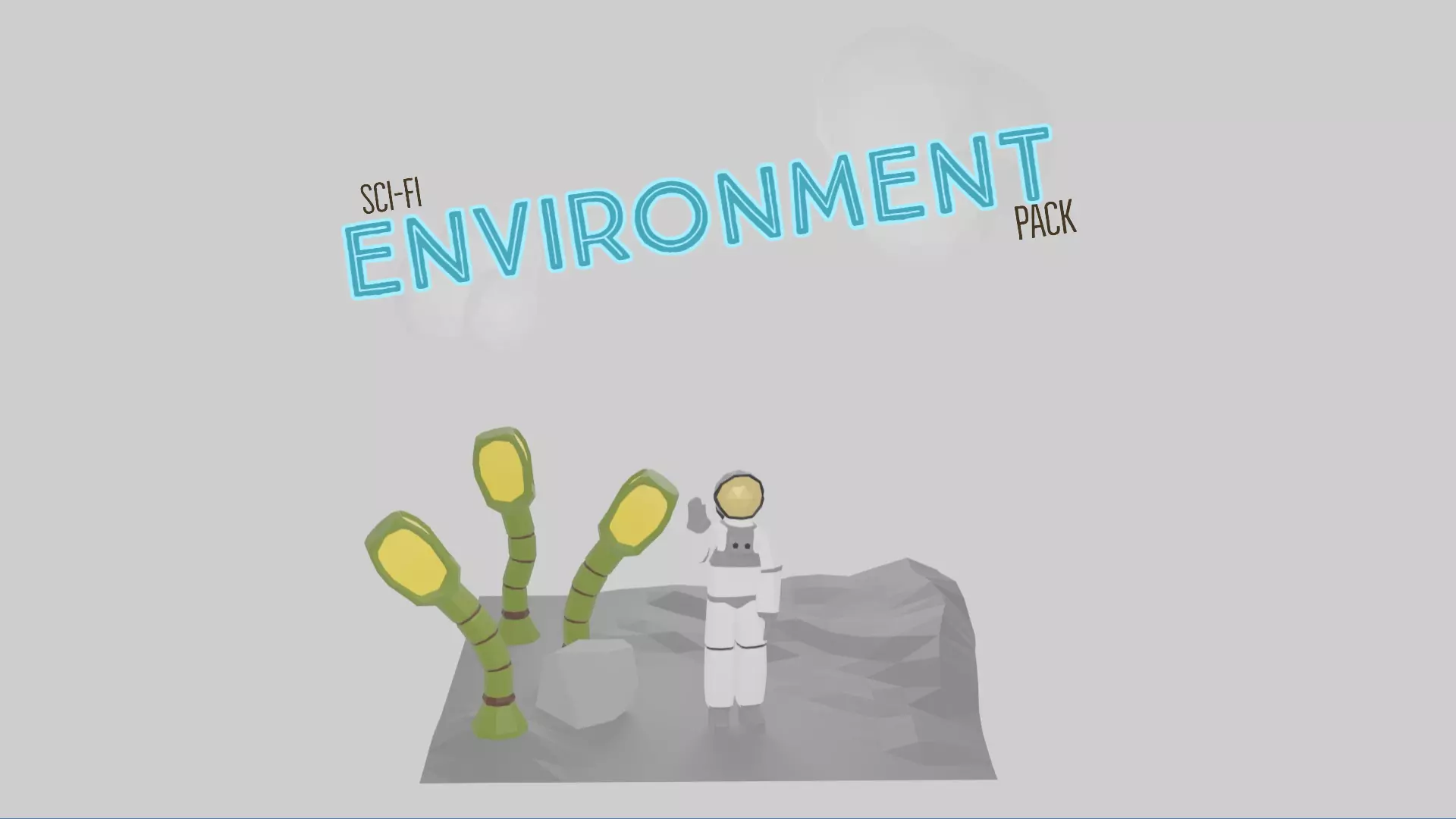 Sci-fi environment pack Low poly Low-poly 3D model_0