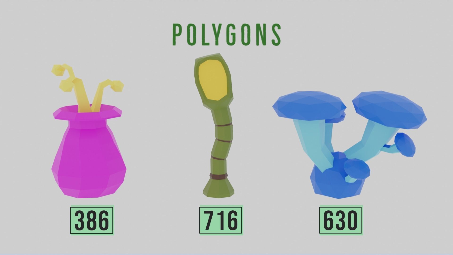 Sci-fi environment pack Low poly Low-poly 3D model_7