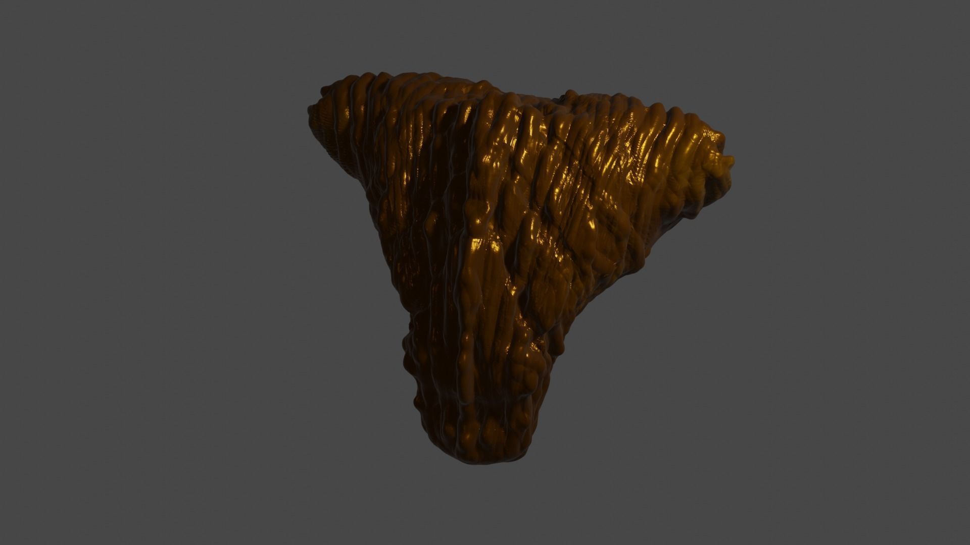 Golem type head Low-poly 3D model_6