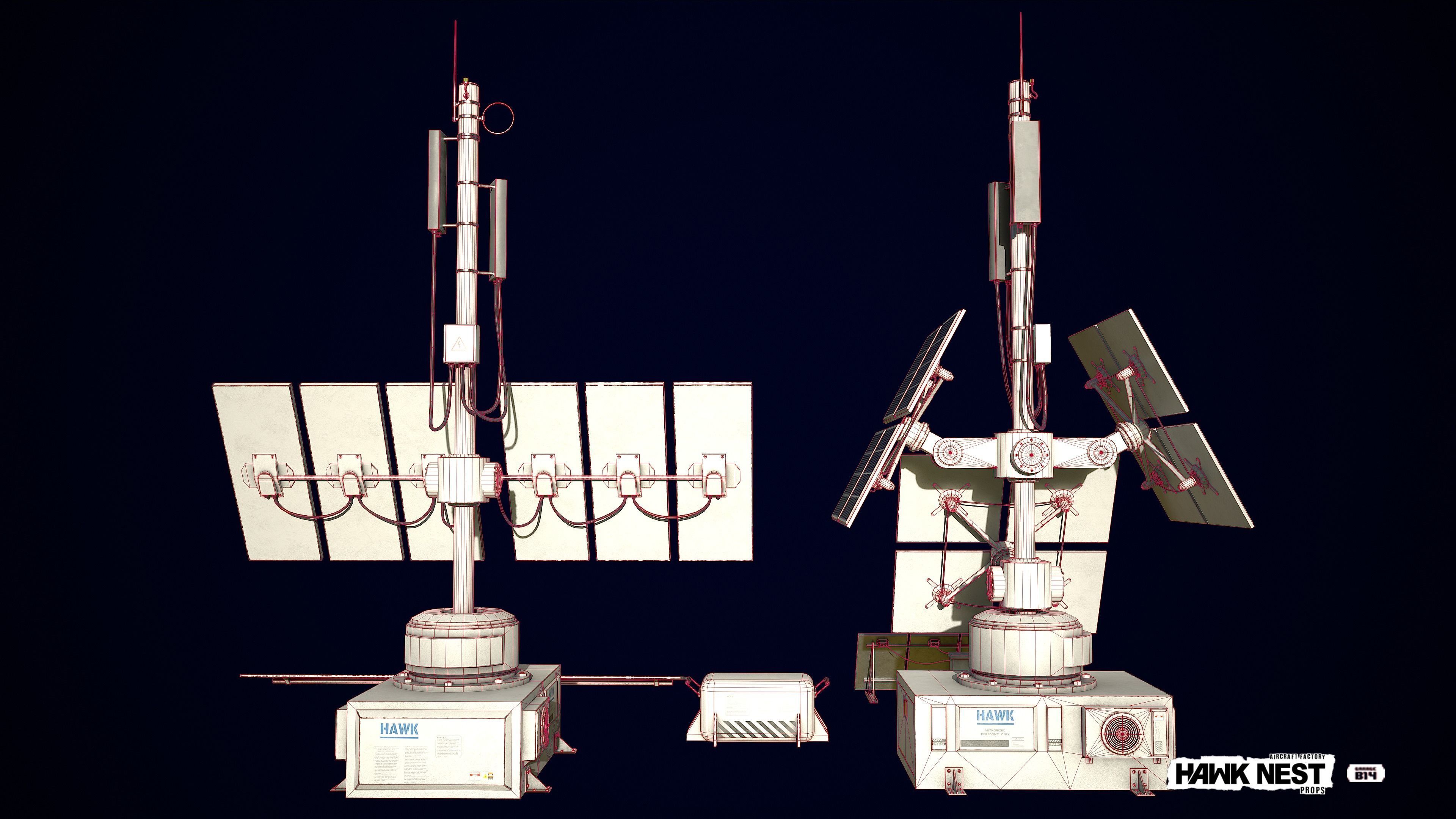 Solar Panel Collection Low-poly 3D model_13