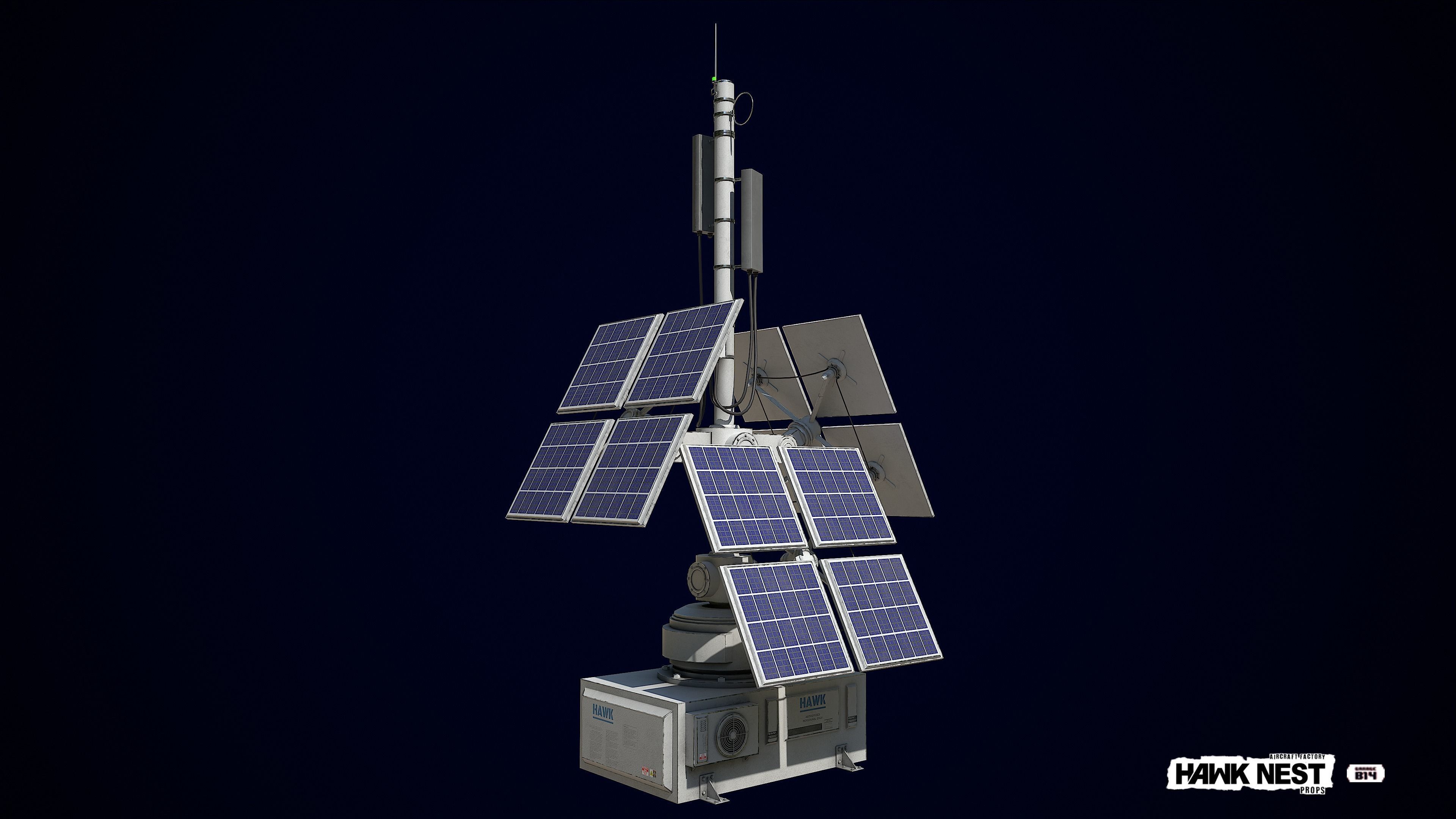 Solar Panel Collection Low-poly 3D model_8