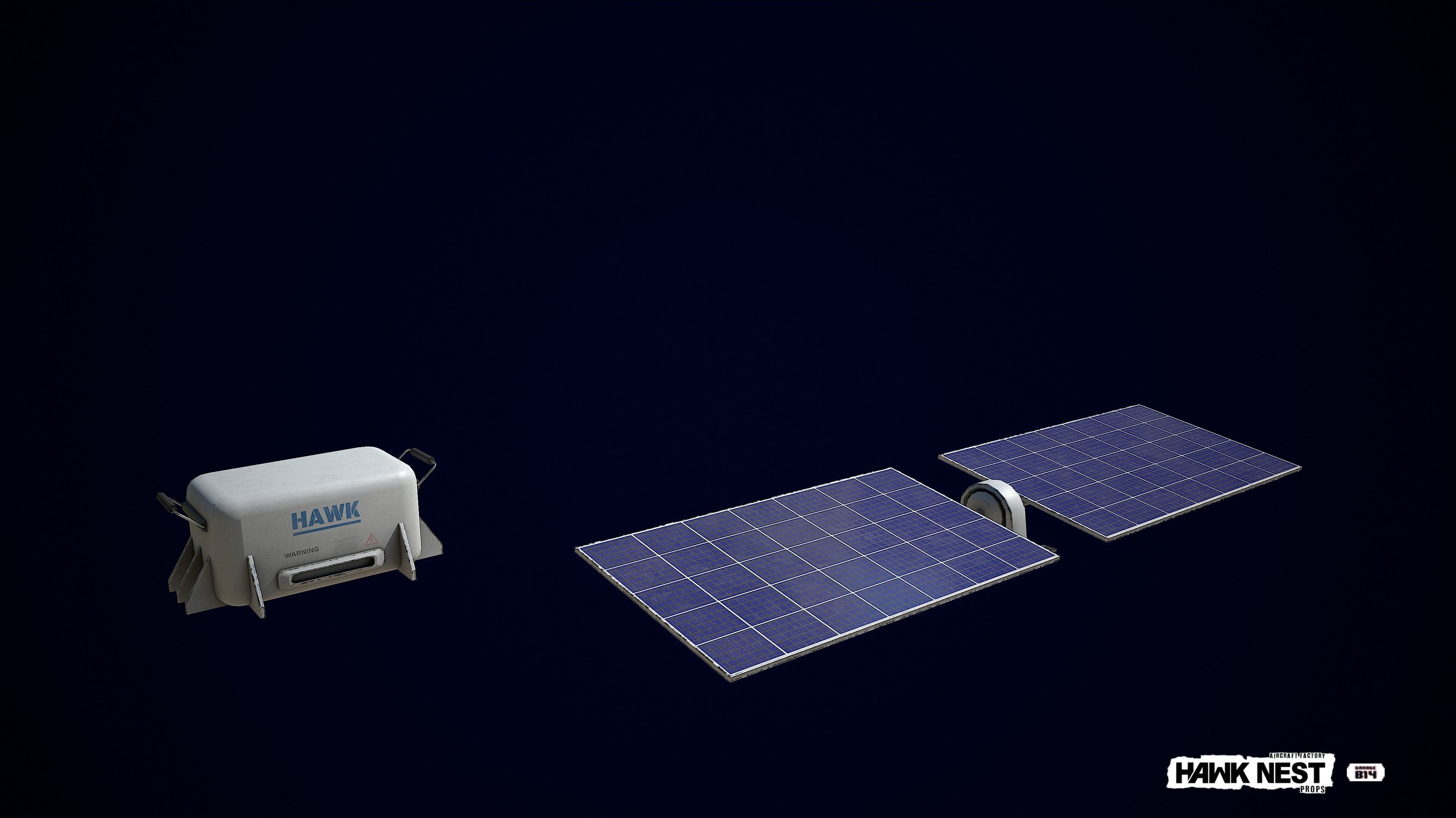 Solar Panel Collection Low-poly 3D model_7